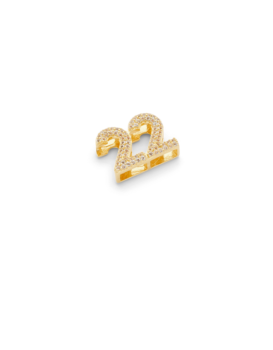 SMALL NUMBER APPENDANT GOLD - 22