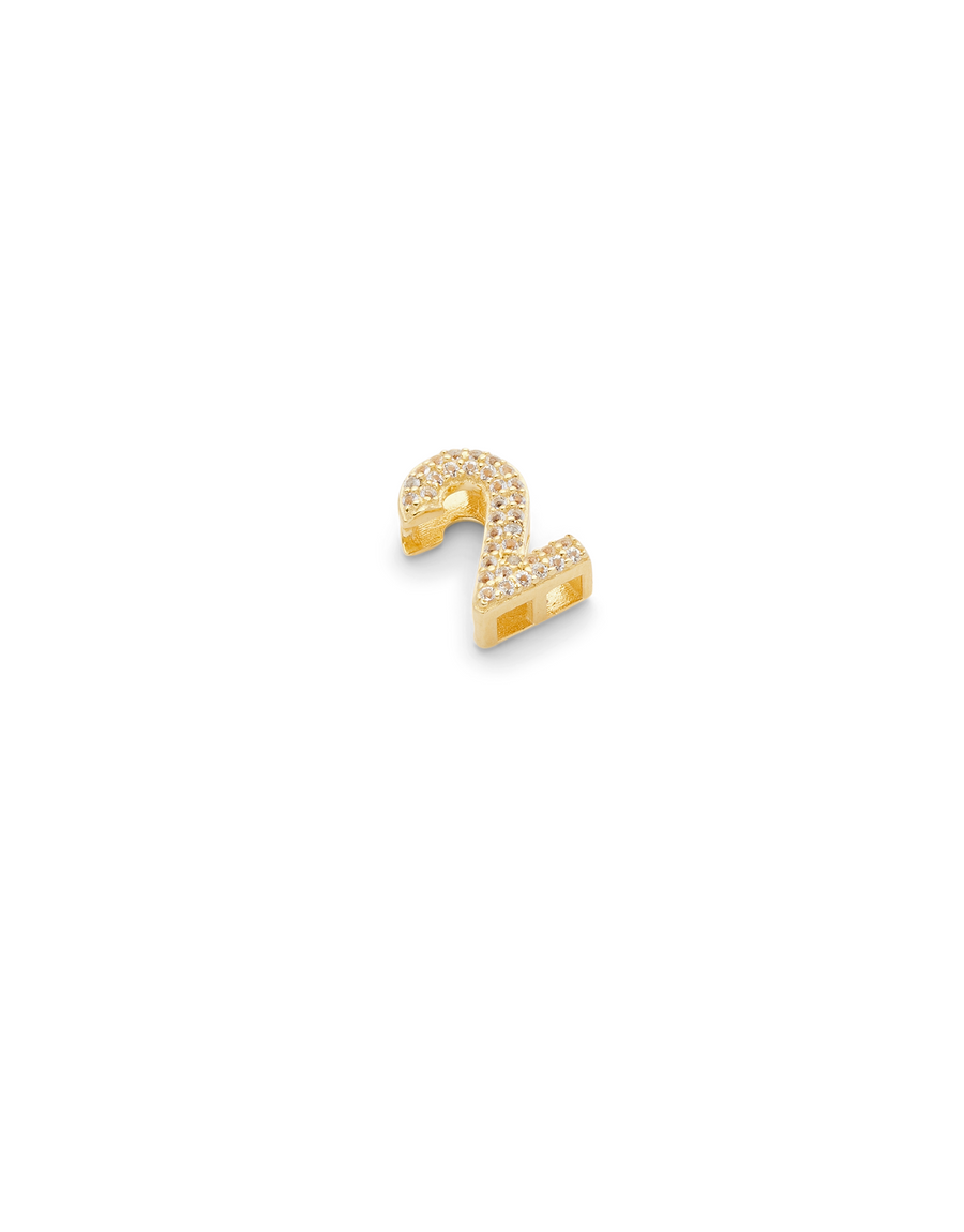 SMALL NUMBER APPENDANT GOLD - 2