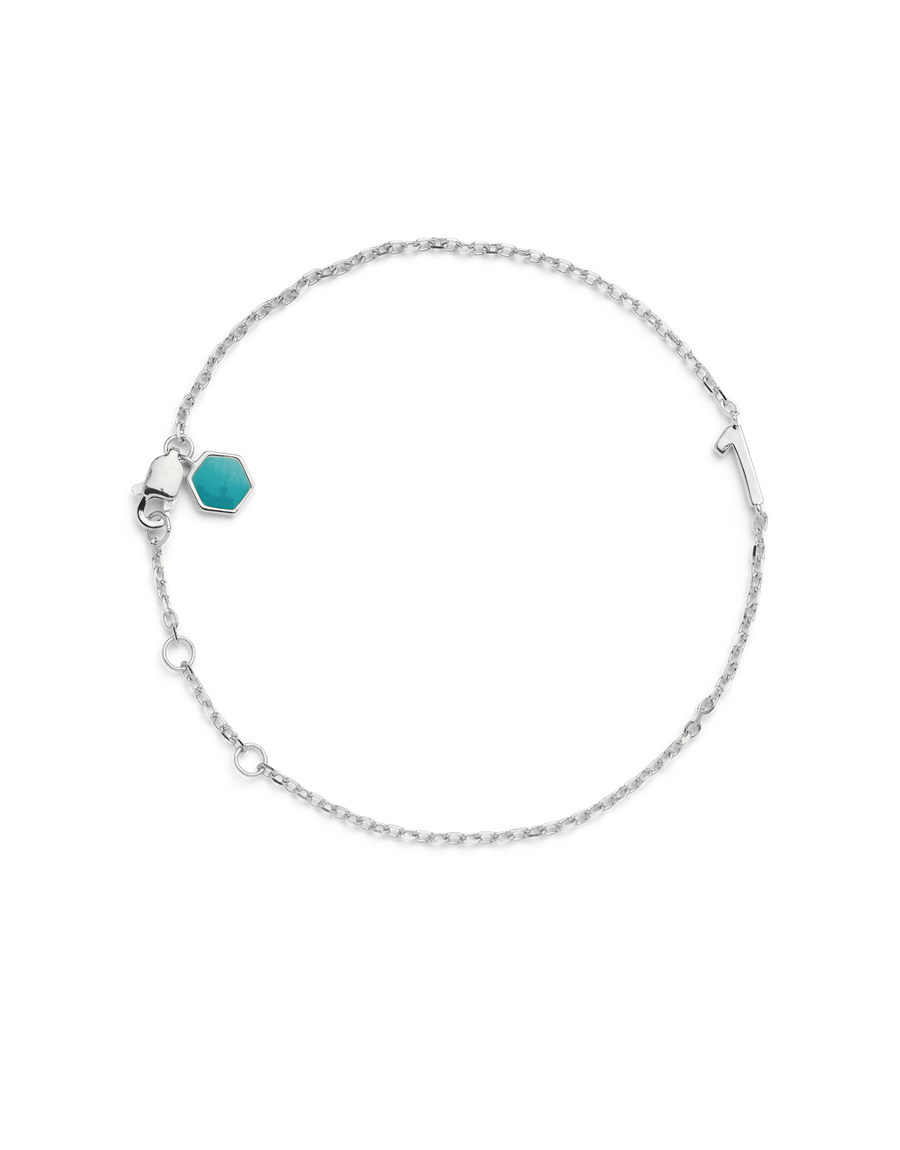 BIG NUMBER BRACELET SILVER  - 1