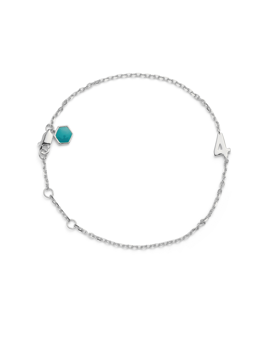 BIG NUMBER BRACELET SILVER  - 4