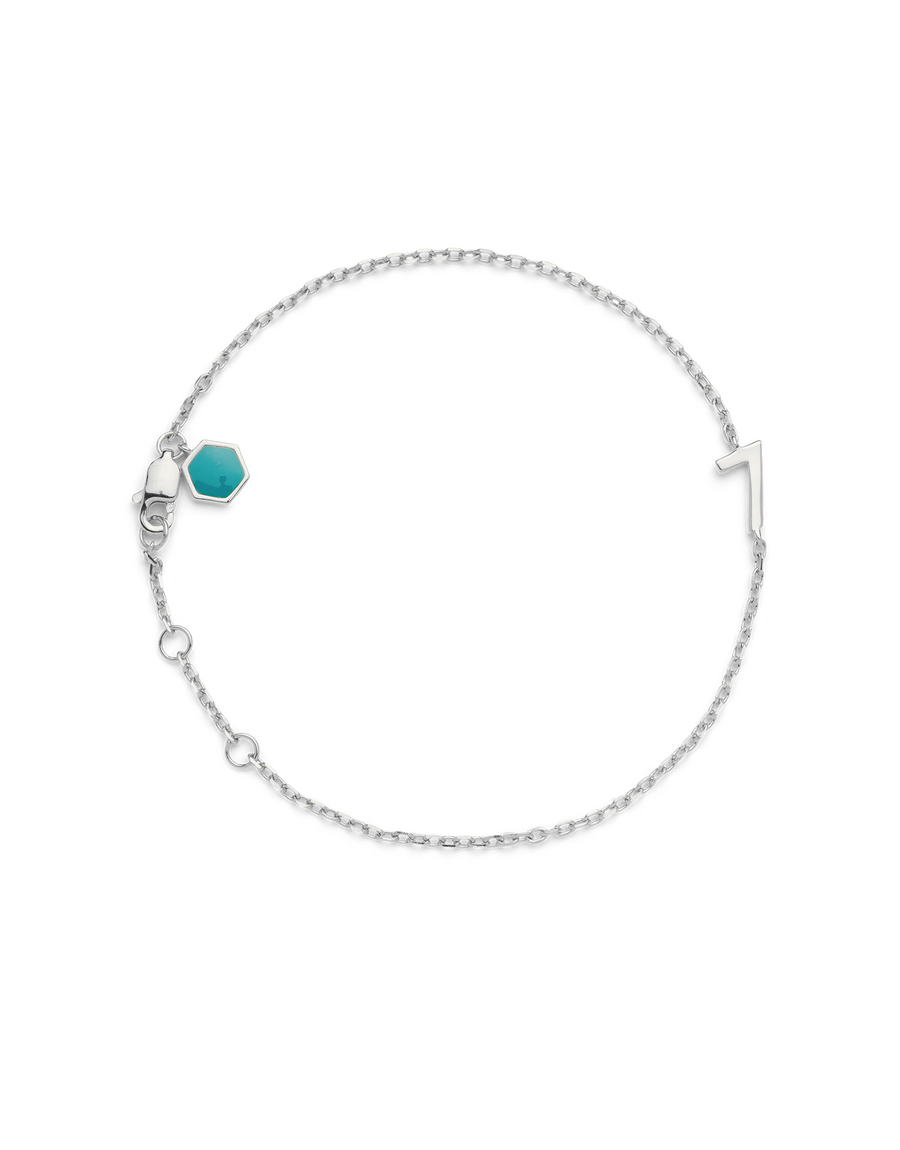 BIG NUMBER BRACELET SILVER  - 7