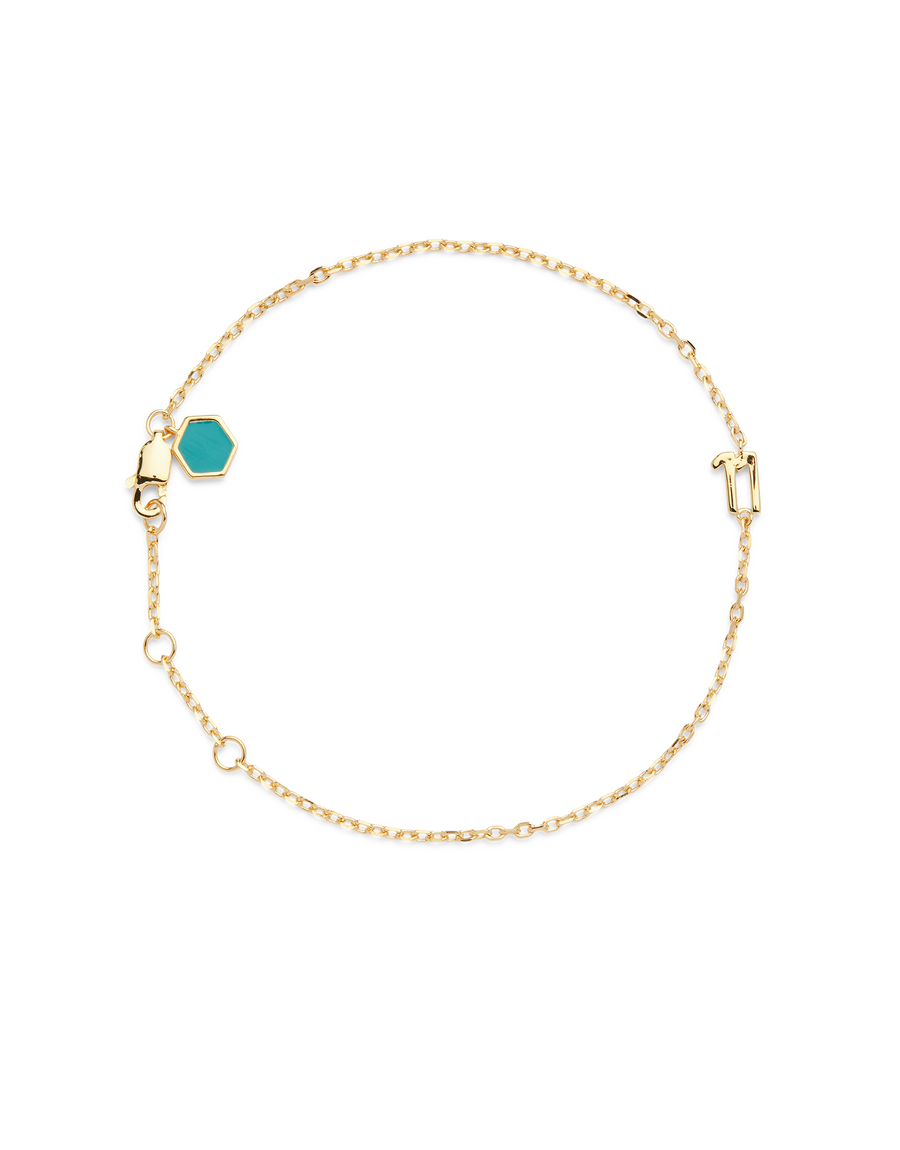 SMALL NUMBER BRACELET GOLD - 11