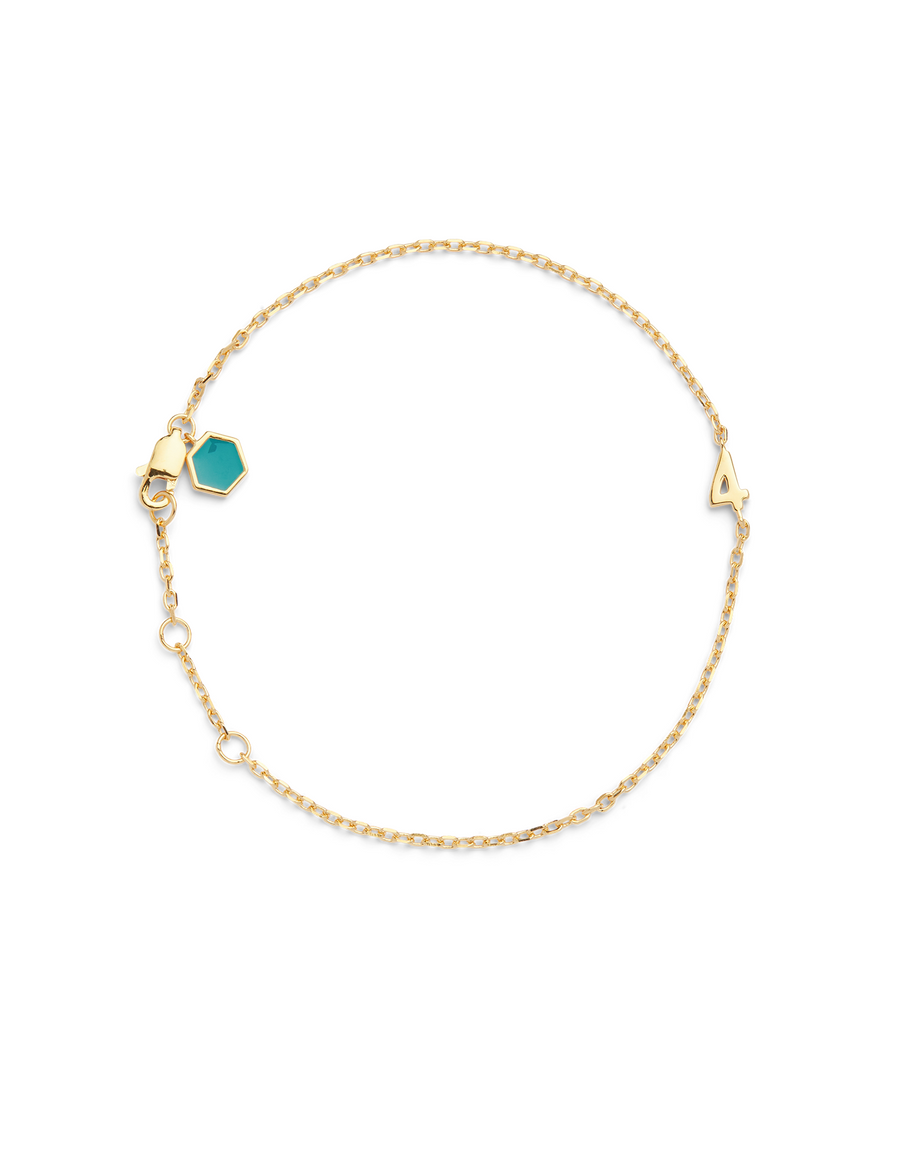 SMALL NUMBER BRACELET GOLD - 4