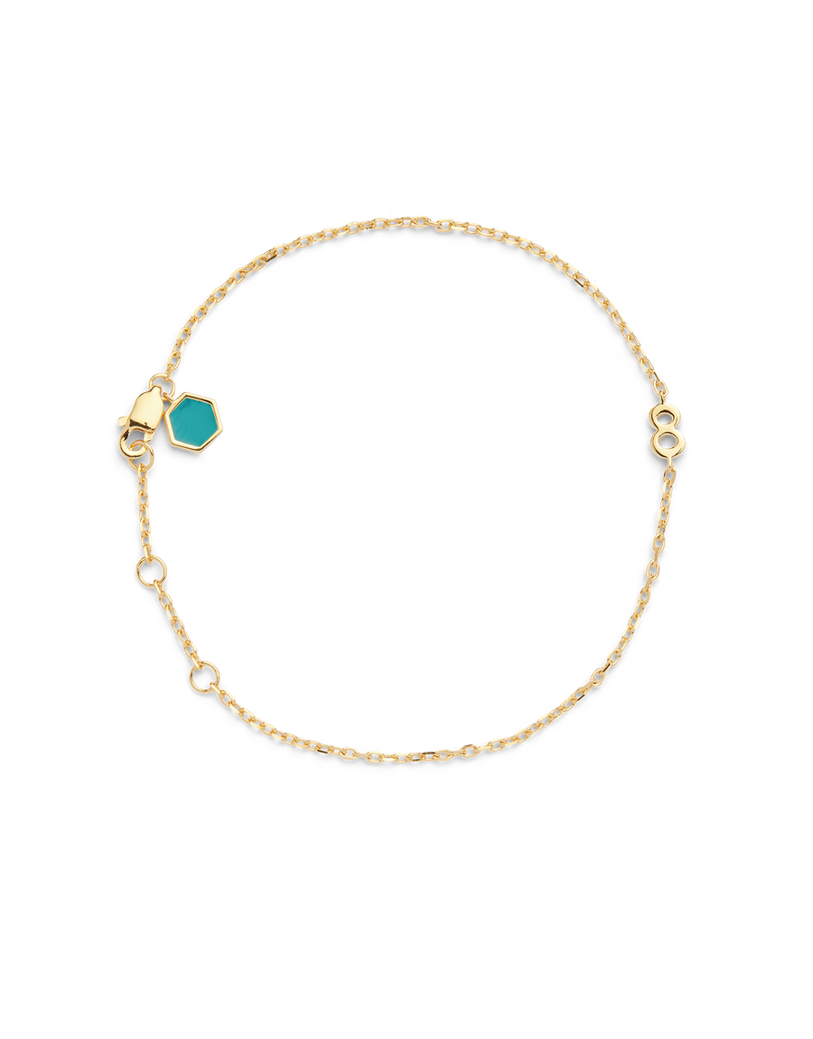 SMALL NUMBER BRACELET GOLD - 8