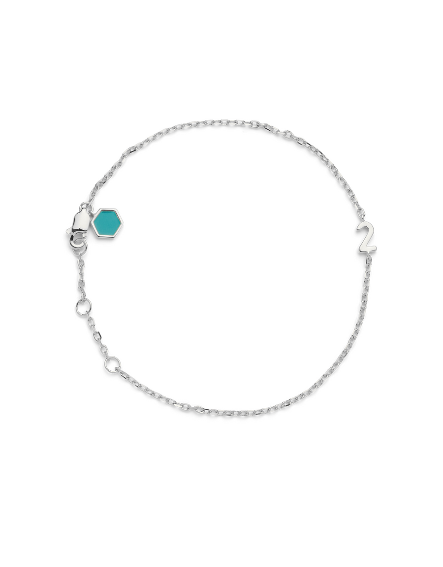 SMALL NUMBER BRACELET SILVER - 2