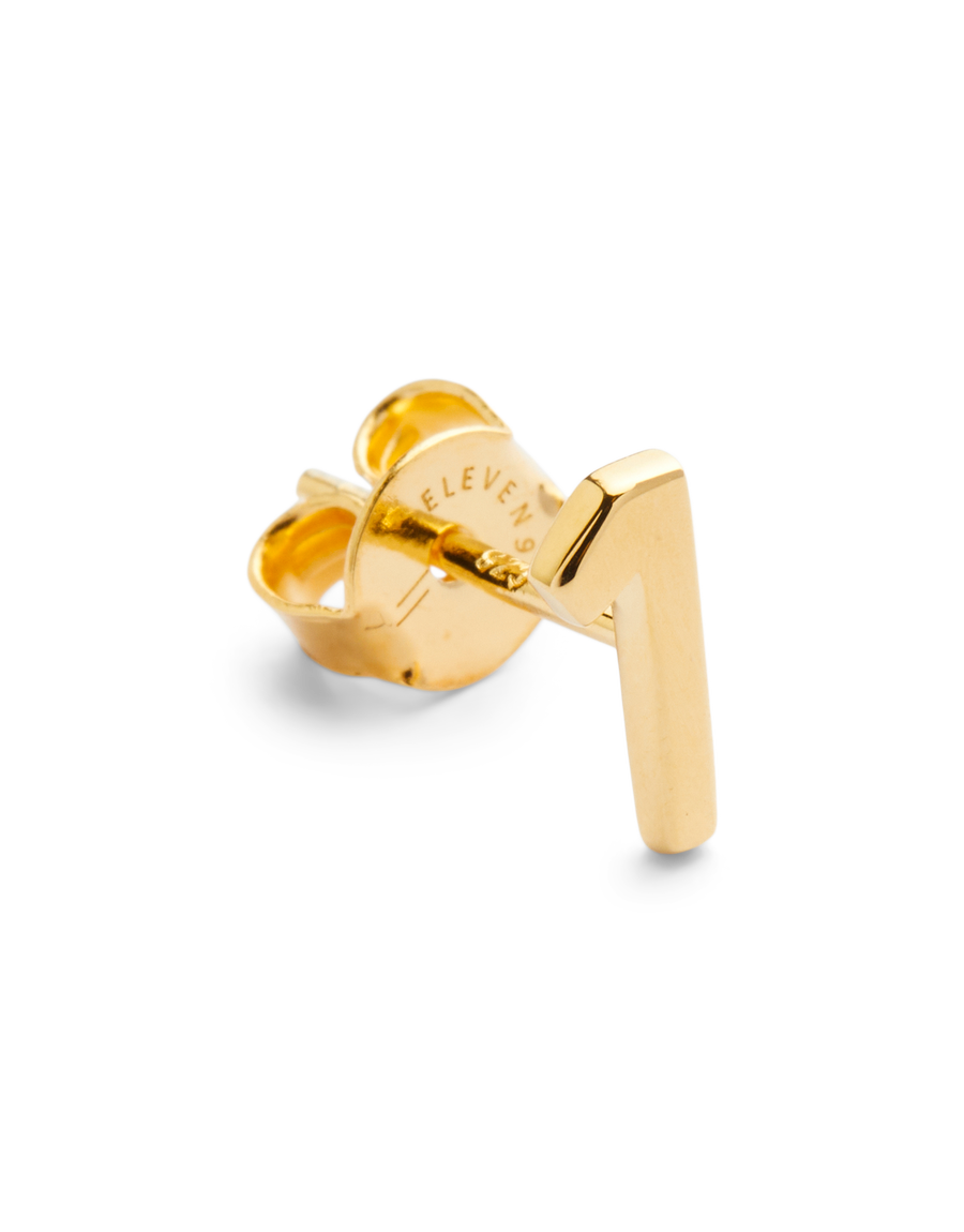BIG NUMBER STUDS GOLD - 1