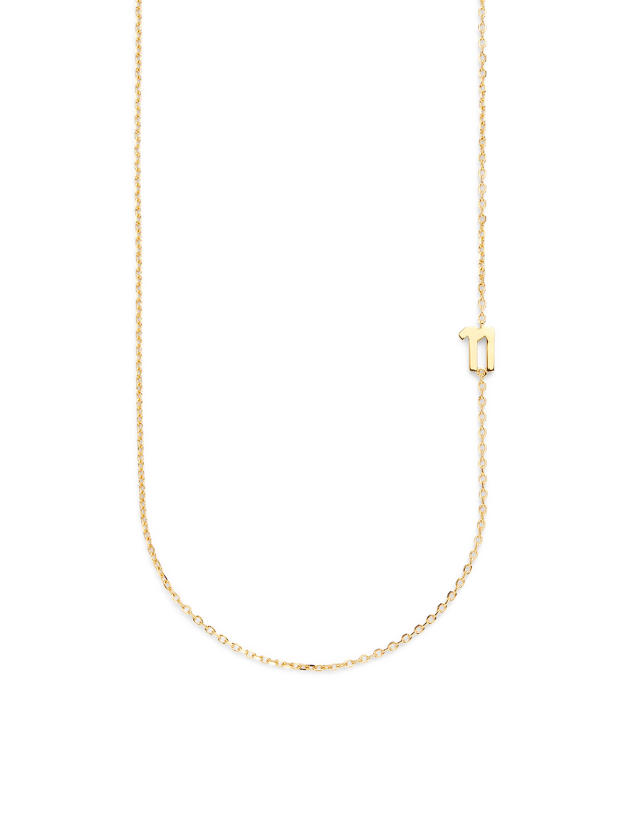 BIG NUMBER NECKLACE GOLD 50L - 11
