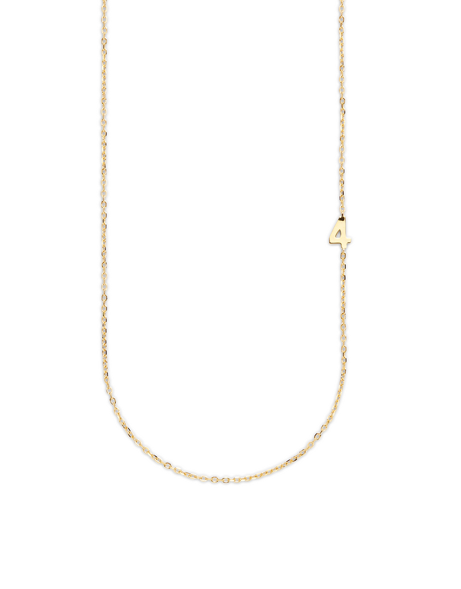BIG NUMBER NECKLACE GOLD 50L - 4