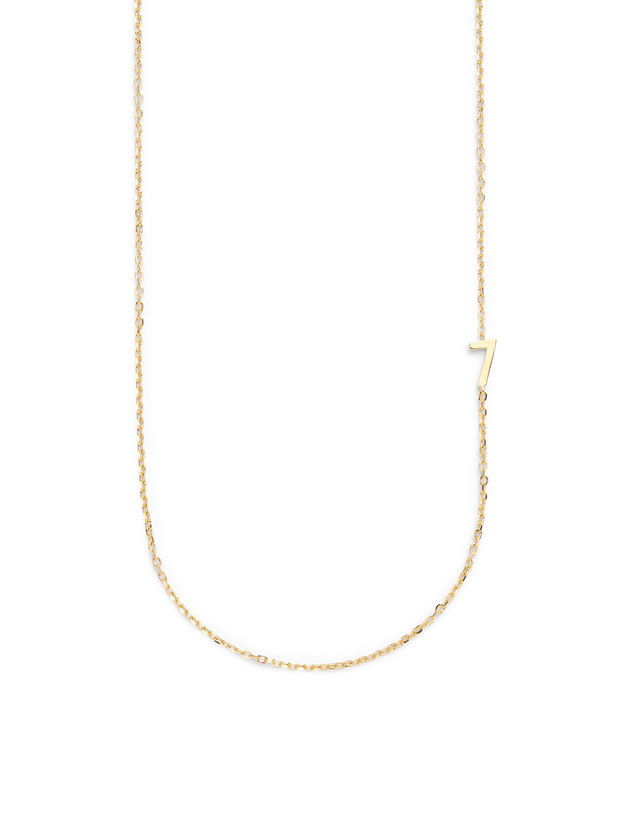 BIG NUMBER NECKLACE GOLD 50L - 7