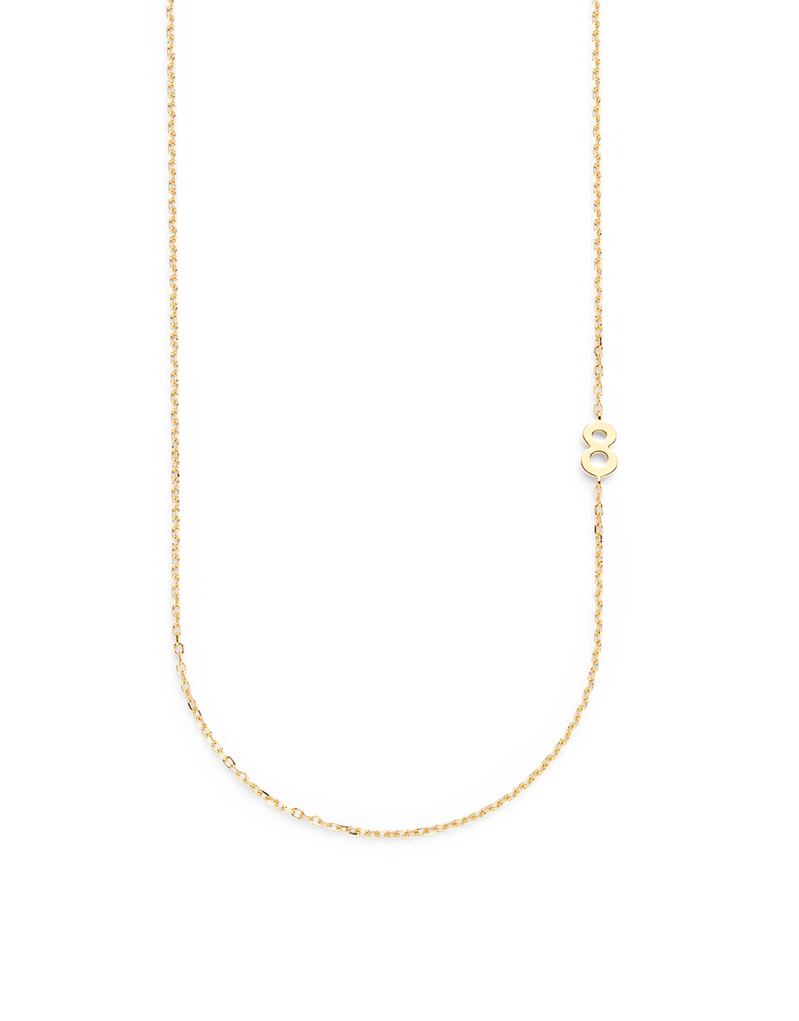 BIG NUMBER NECKLACE GOLD 50L - 8