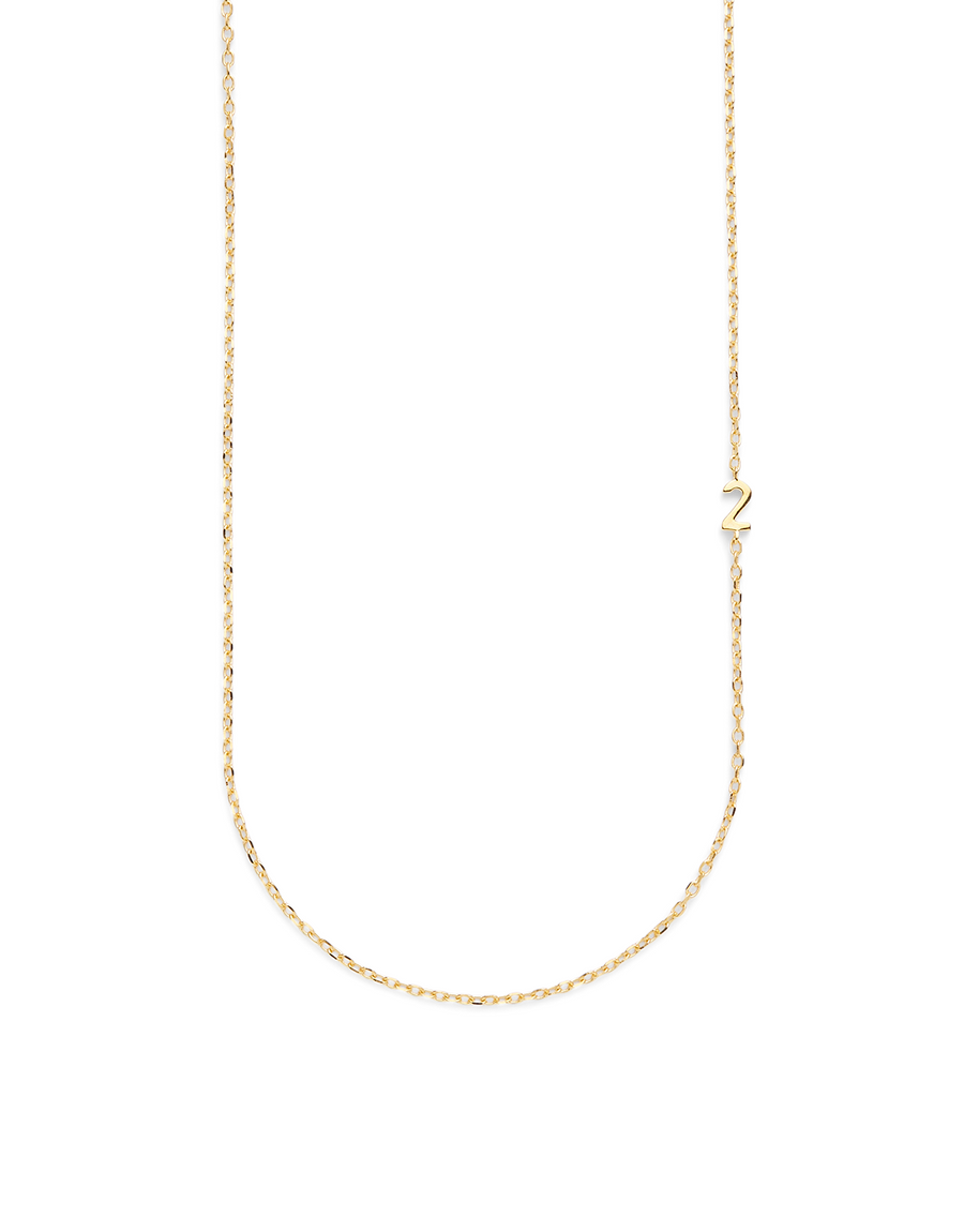 SMALL NUMBER NECKLACE GOLD 50L - 2