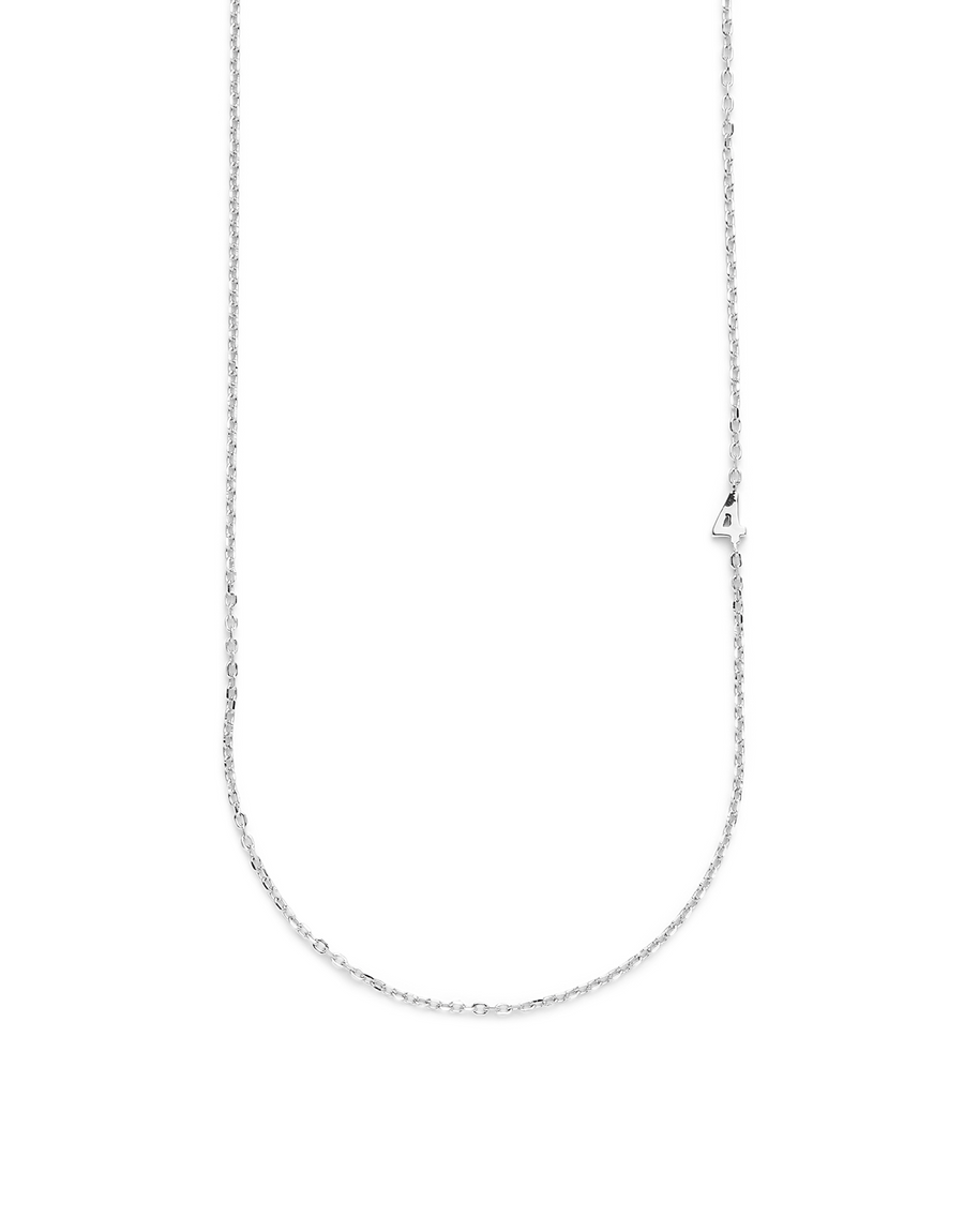 SMALL NUMBER NECKLACE SILVER 50L - 4