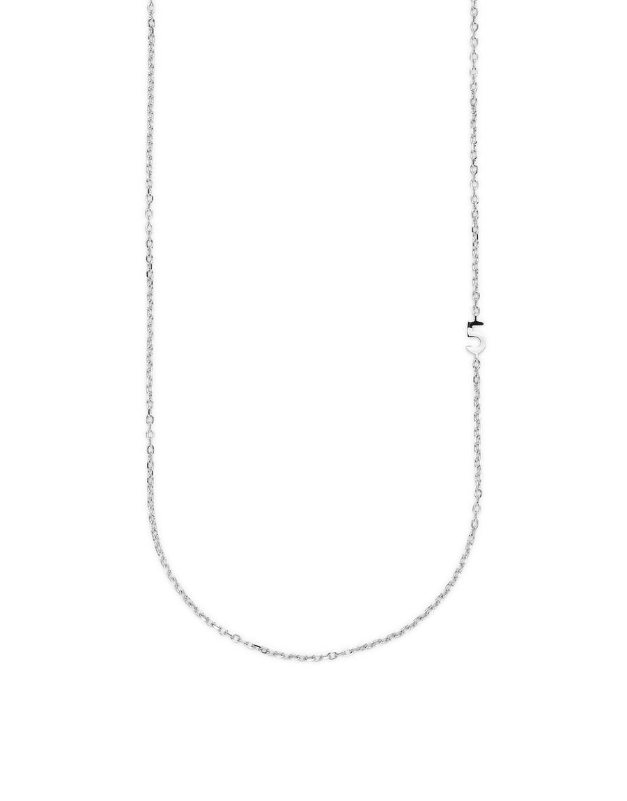 SMALL NUMBER NECKLACE SILVER 50L - 5