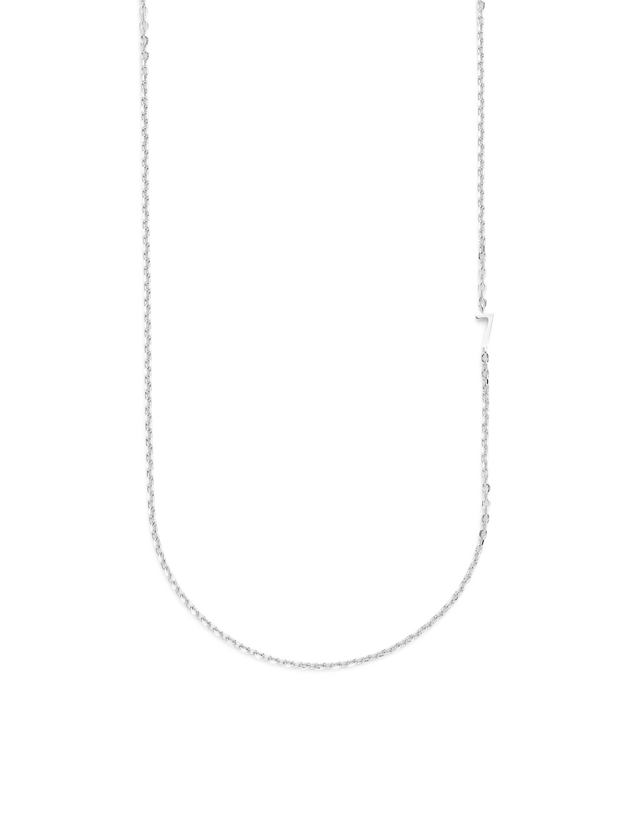 SMALL NUMBER NECKLACE SILVER 50L - 7