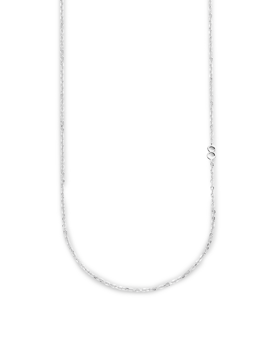 SMALL NUMBER NECKLACE SILVER 50L - 8