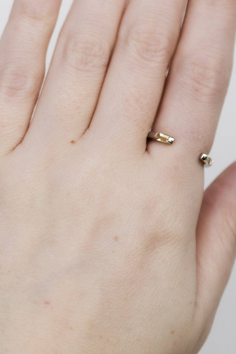 GATHER RING SILVER CITRINE