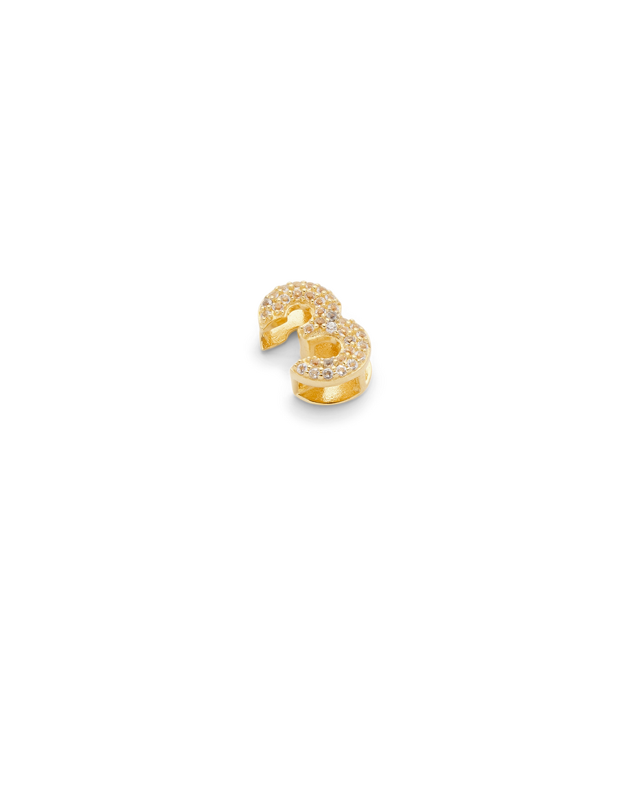 SMALL NUMBER APPENDANT GOLD - 3