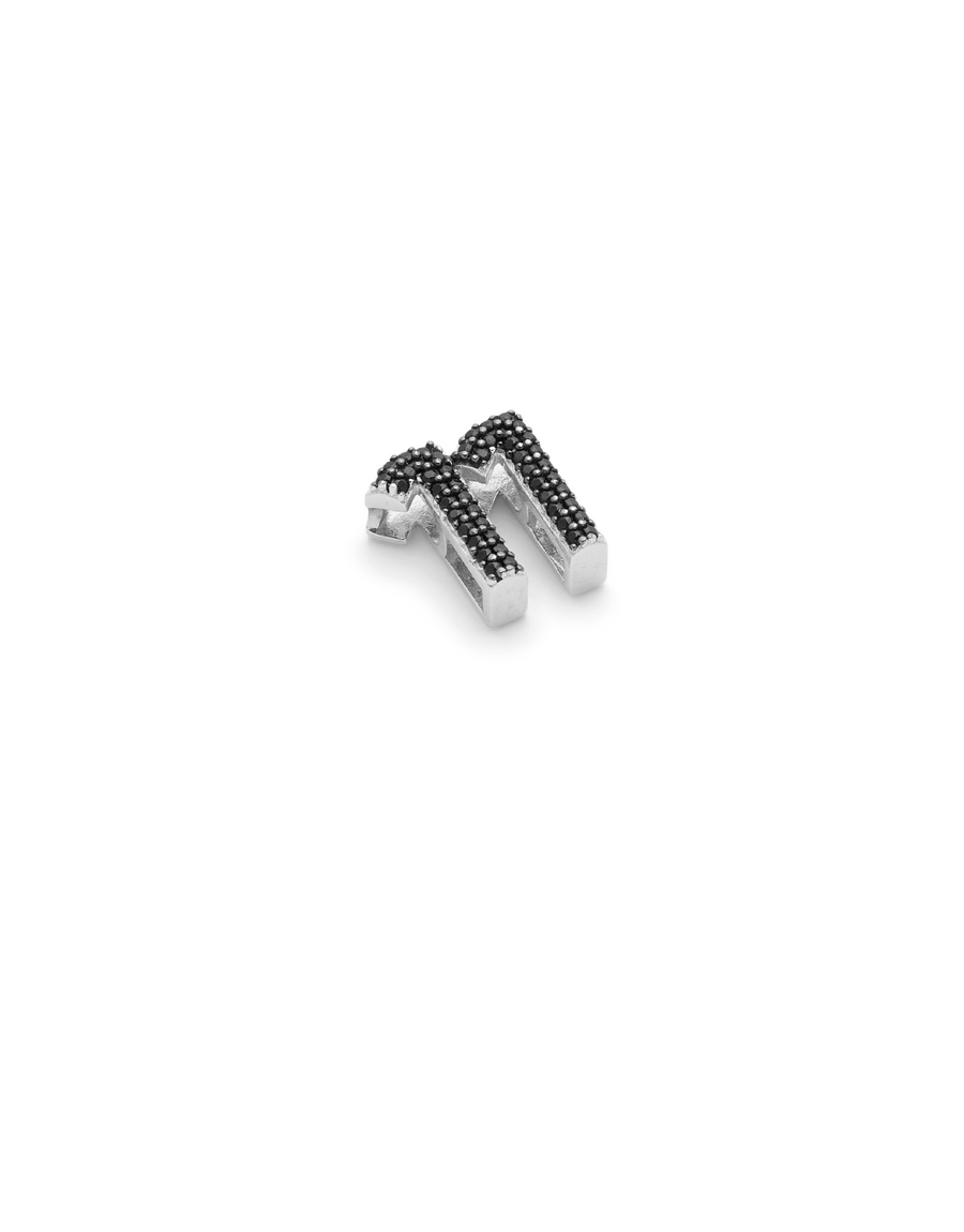 SMALL NUMBER APPENDANT SILVER - 11