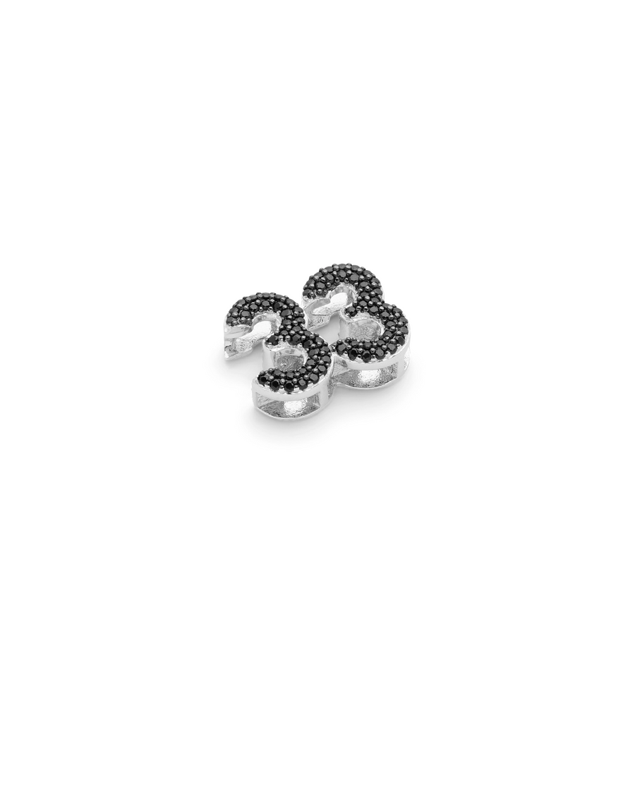 SMALL NUMBER APPENDANT SILVER - 33