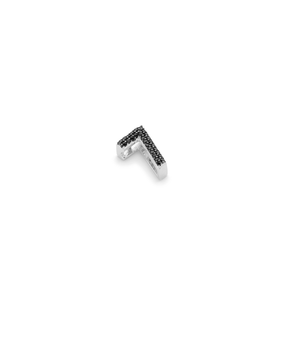 SMALL NUMBER APPENDANT SILVER - 7