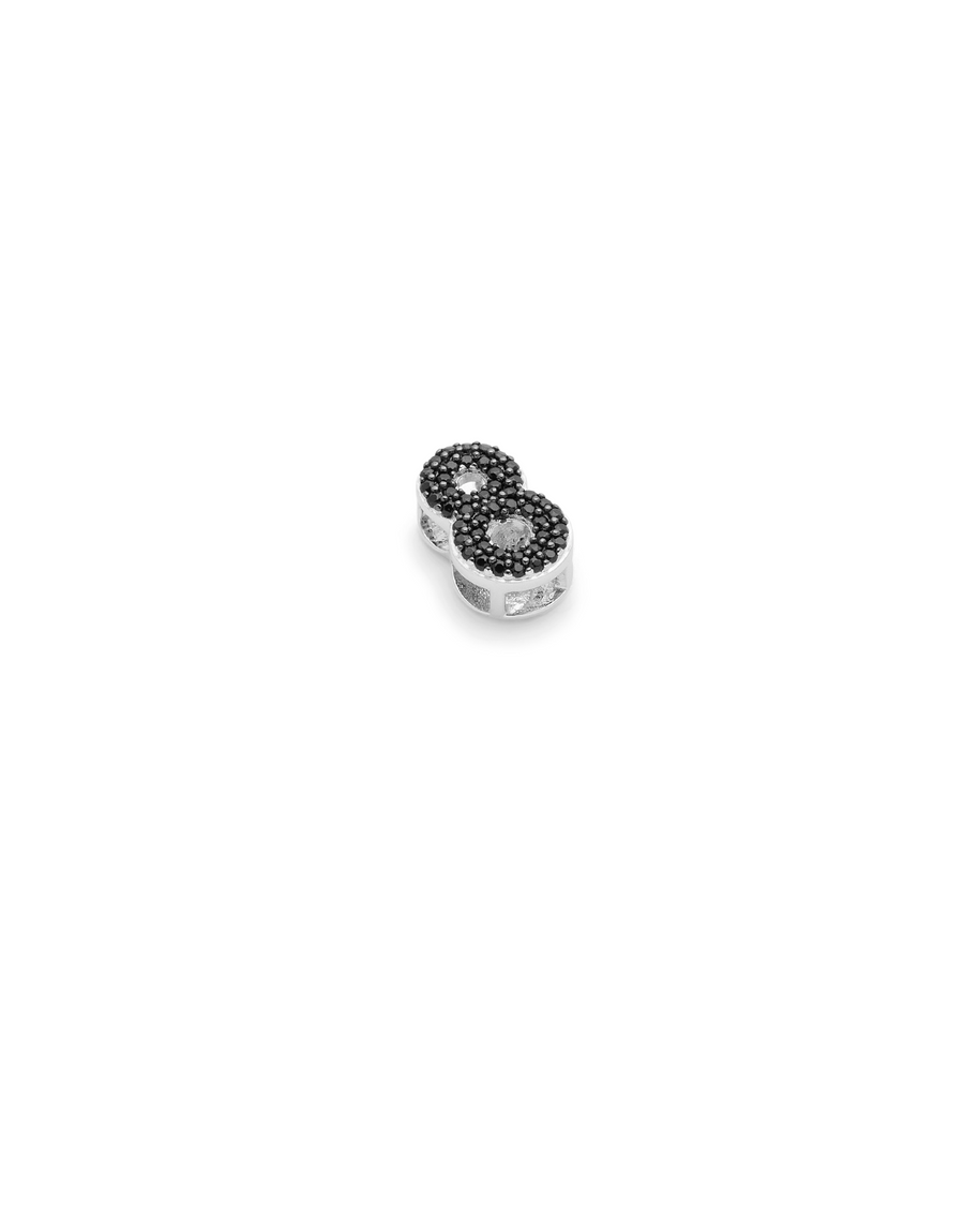 SMALL NUMBER APPENDANT SILVER - 8