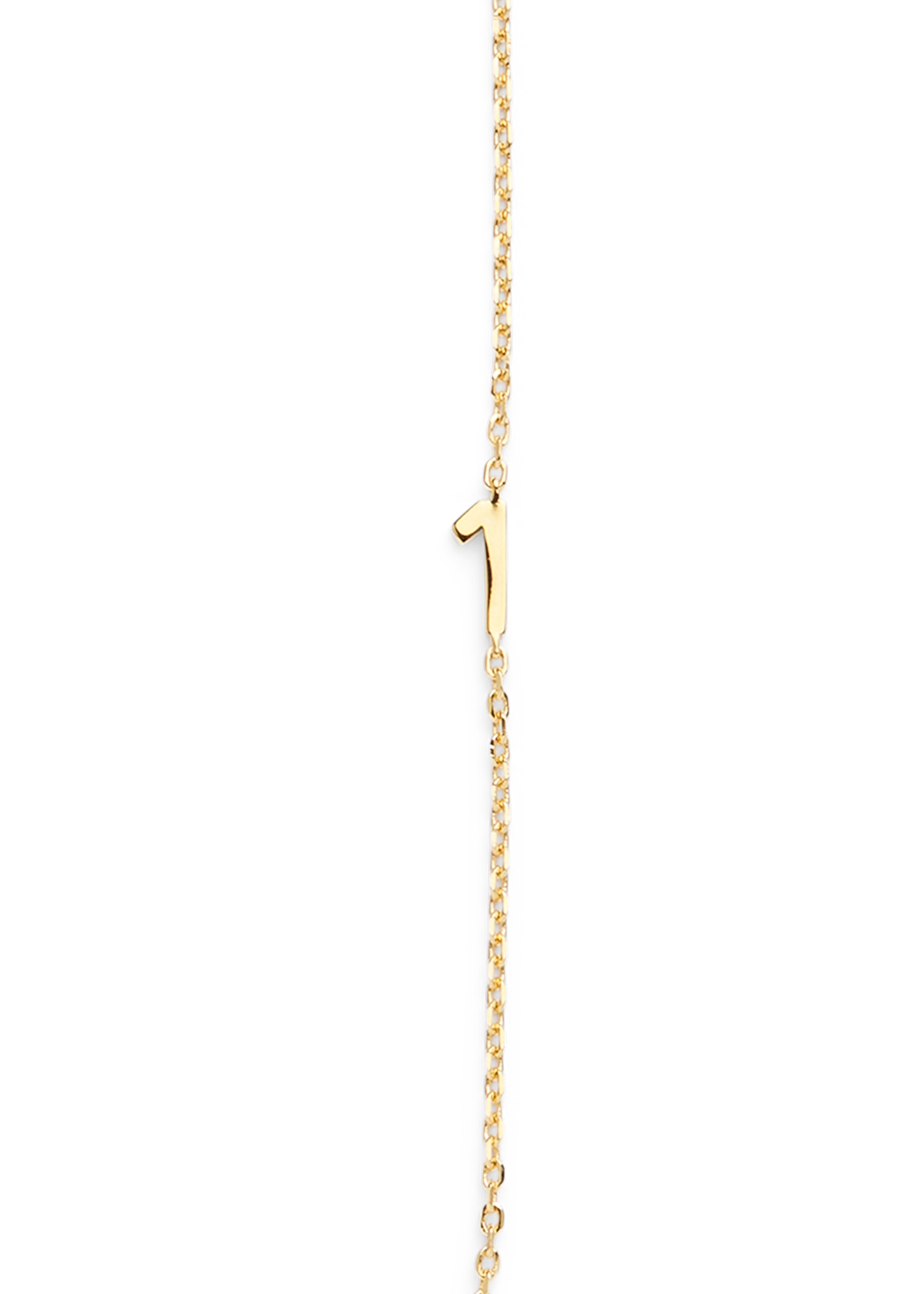 BIG NUMBER NECKLACE GOLD 50L