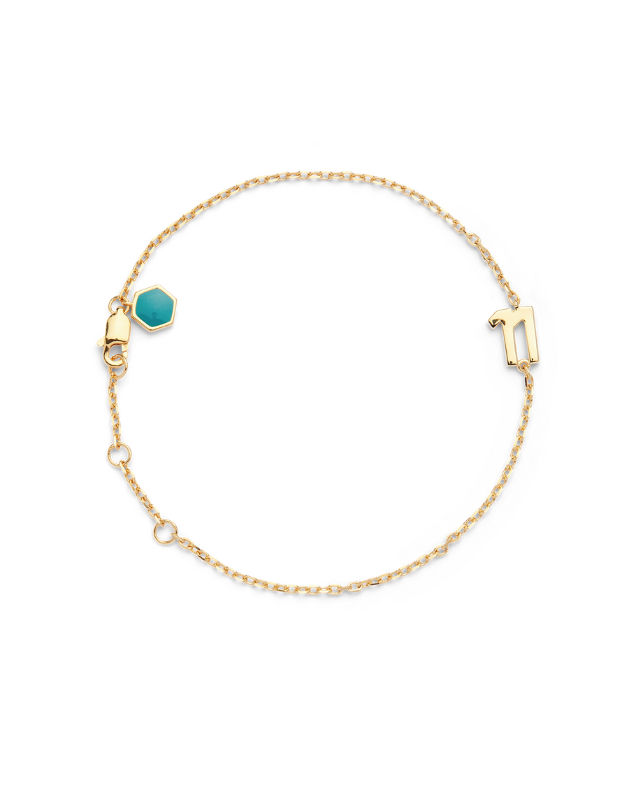 BIG NUMBER BRACELET PURE 18K GOLD  - 11