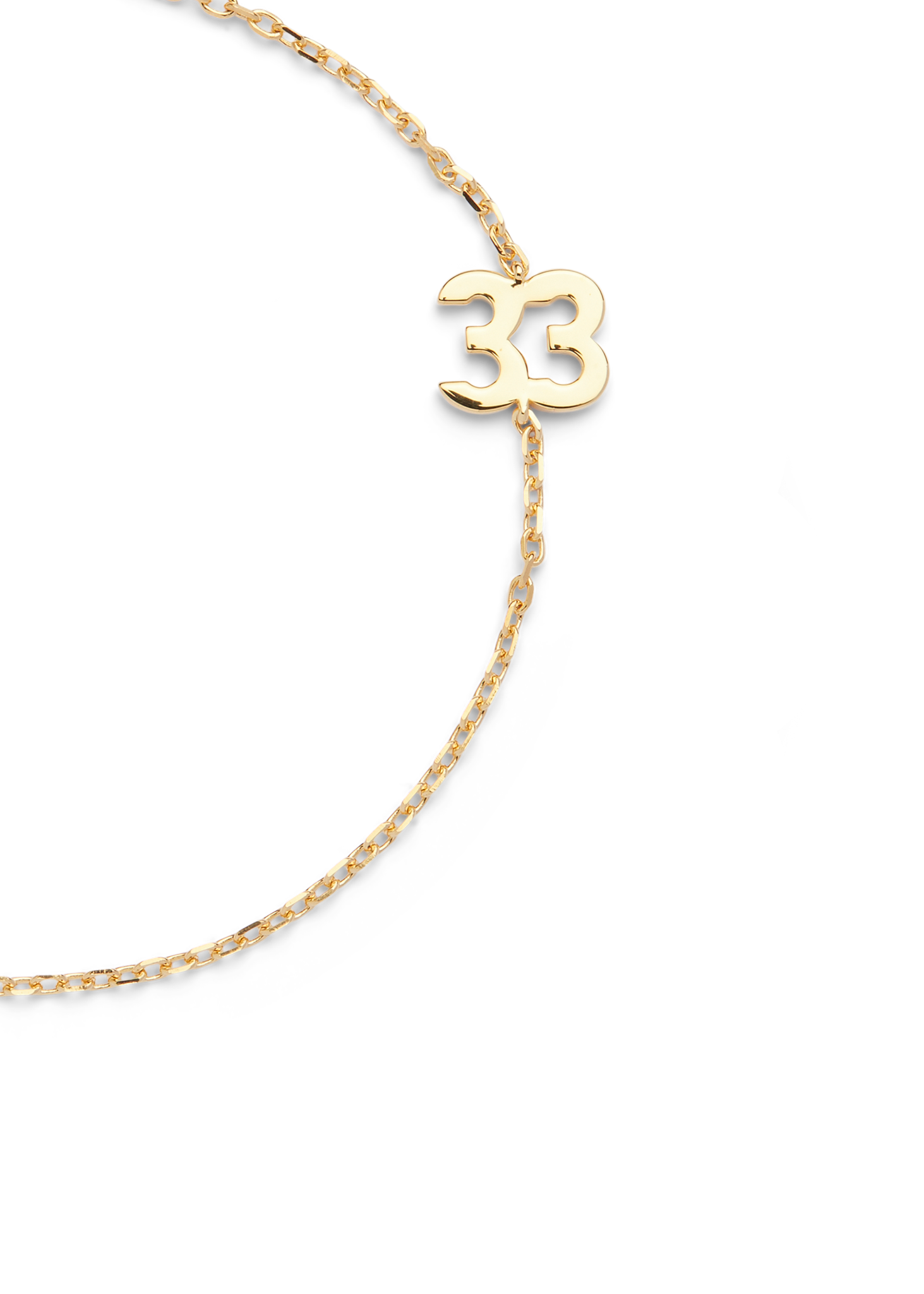 BIG NUMBER BRACELET GOLD  - 33