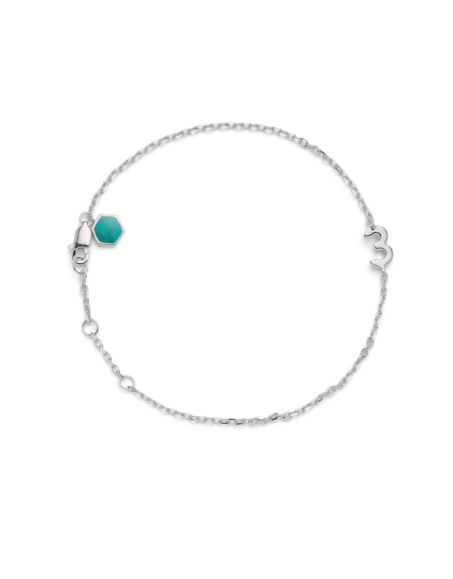 BIG NUMBER BRACELET SILVER - 3