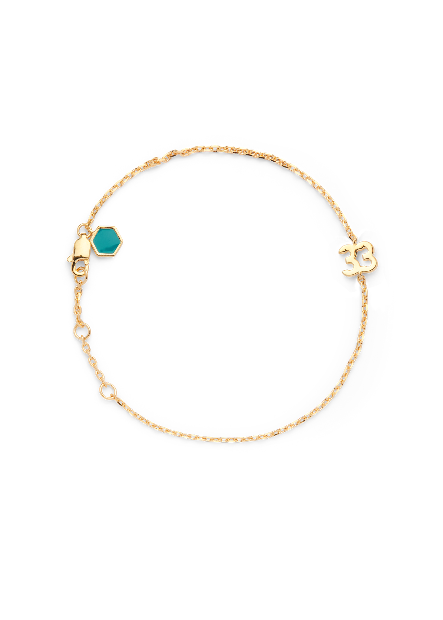 SMALL NUMBER BRACELET GOLD - 33