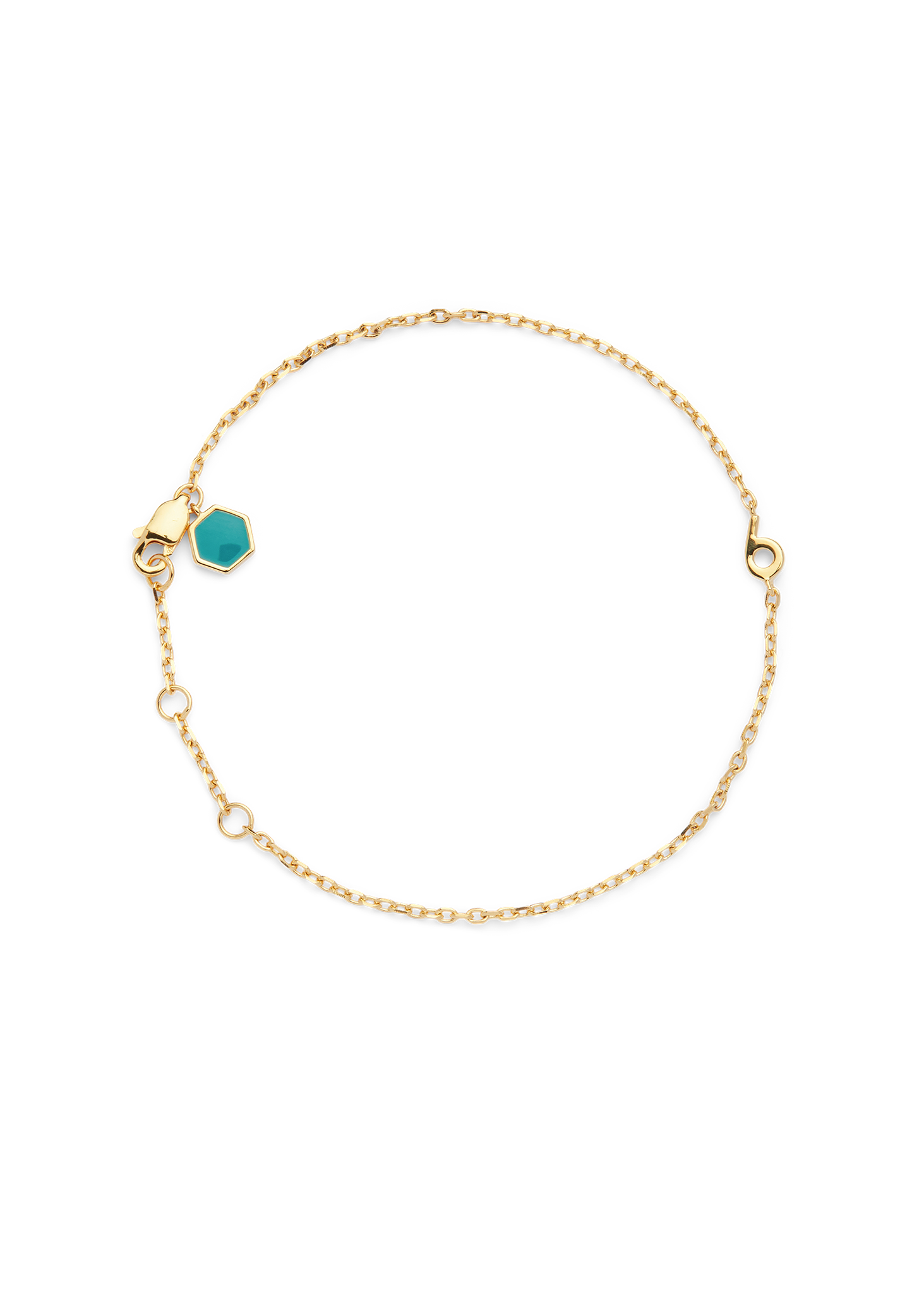 SMALL NUMBER BRACELET PURE 18K GOLD - 6