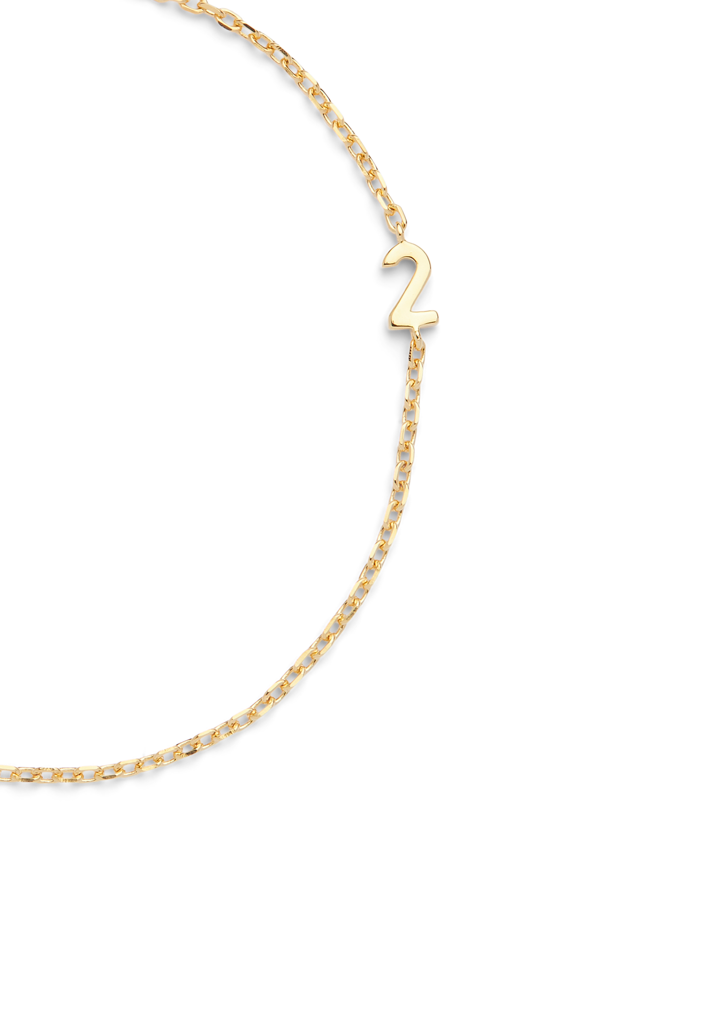 SMALL NUMBER BRACELET PURE 18K GOLD - 2