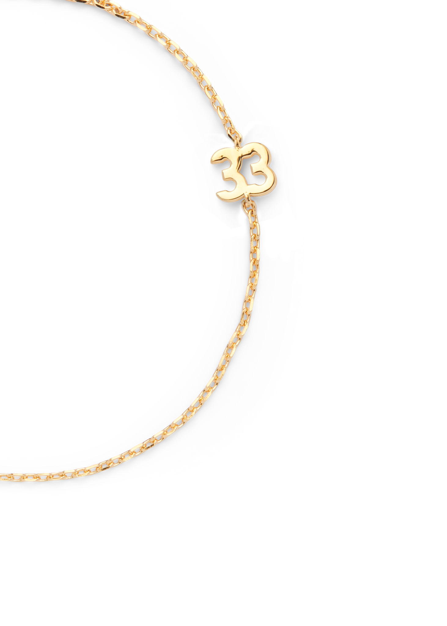 SMALL NUMBER BRACELET GOLD - 33