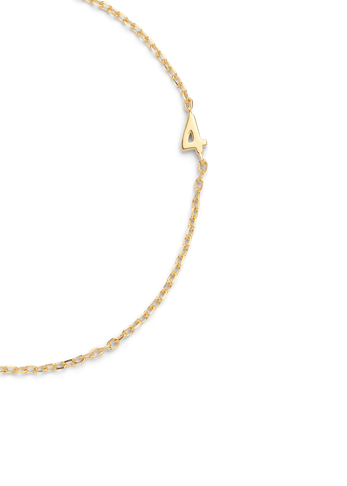 SMALL NUMBER BRACELET PURE 18K GOLD - 4