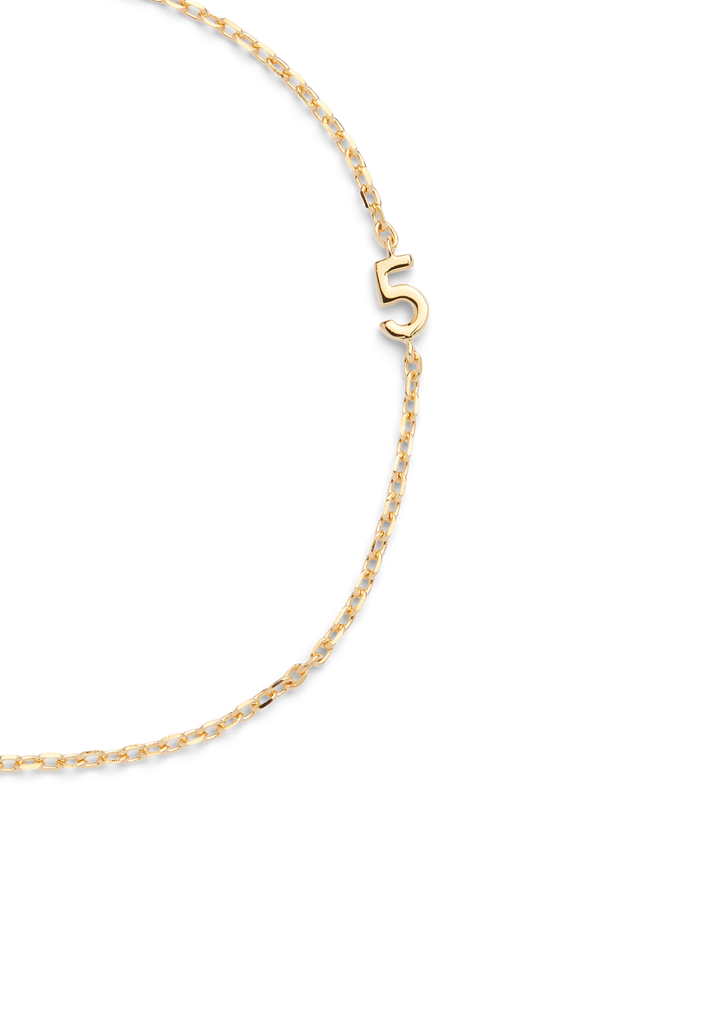 SMALL NUMBER BRACELET GOLD - 5