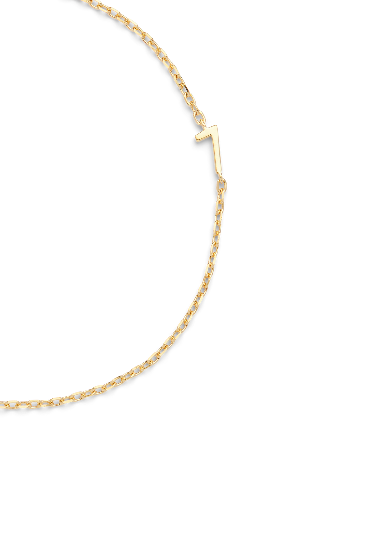 SMALL NUMBER BRACELET PURE 18K GOLD - 7