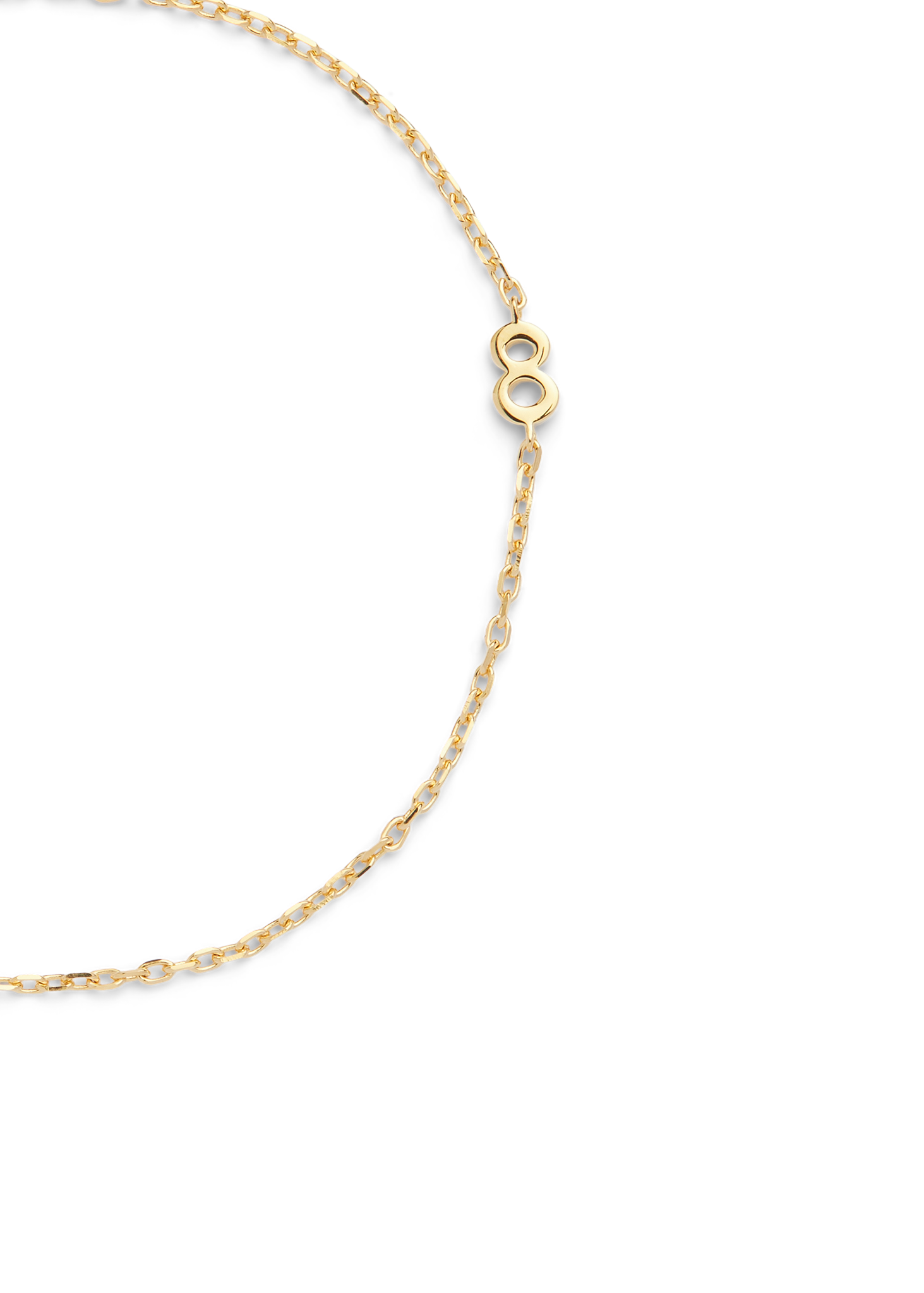 SMALL NUMBER BRACELET GOLD - 8