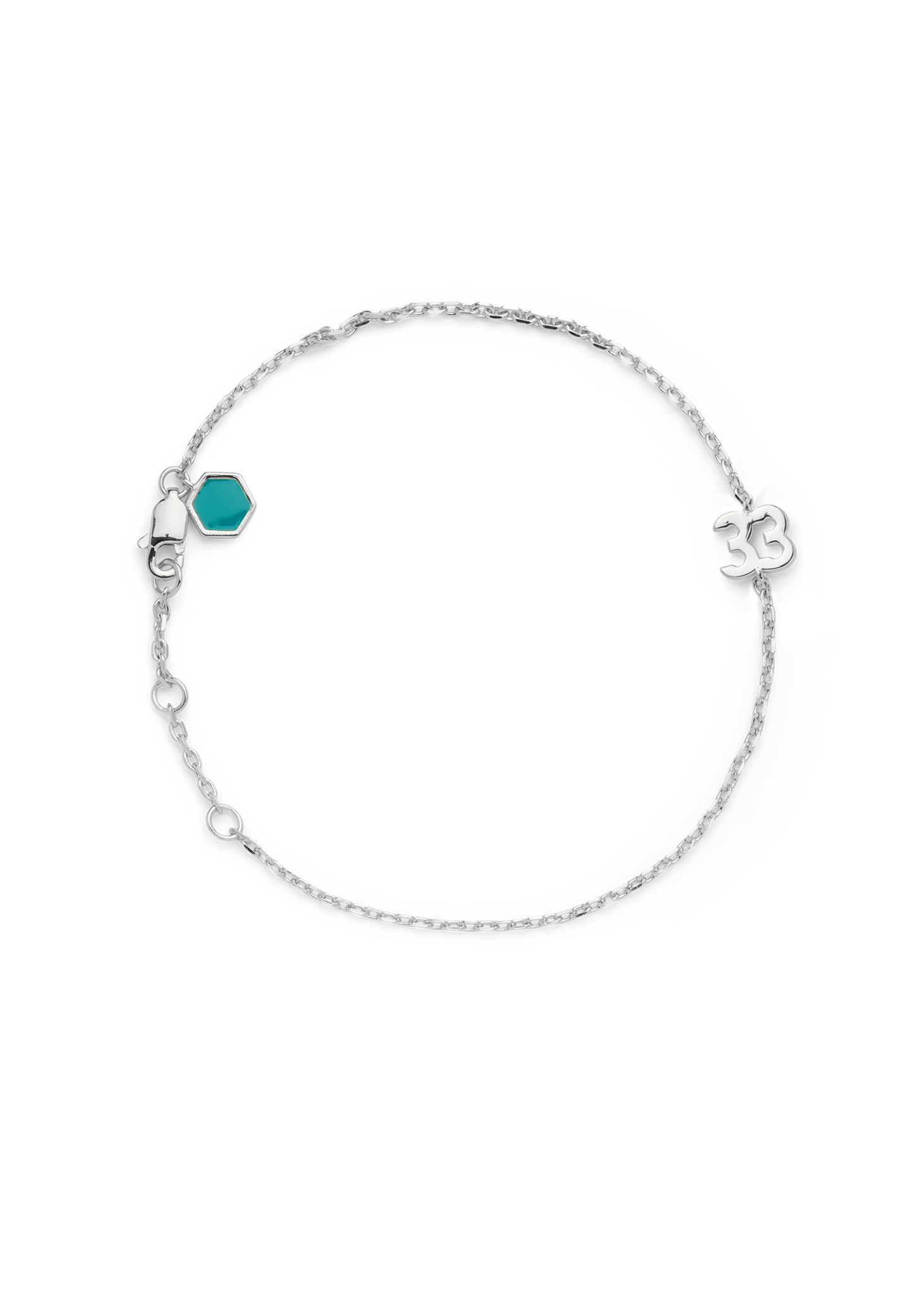 SMALL NUMBER BRACELET SILVER - 33