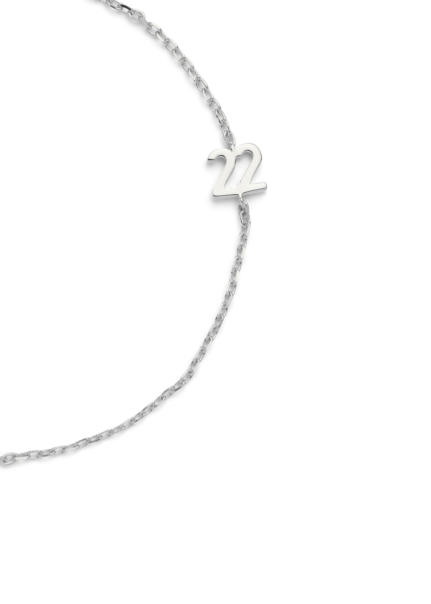 SMALL NUMBER BRACELET SILVER - 22