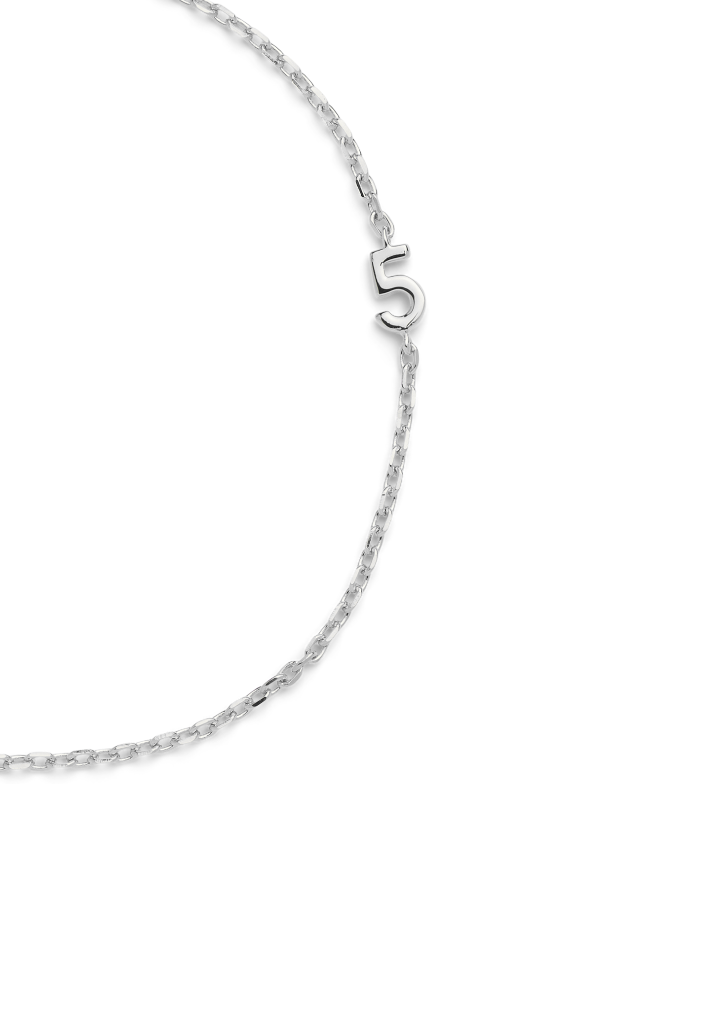 SMALL NUMBER BRACELET SILVER - 5