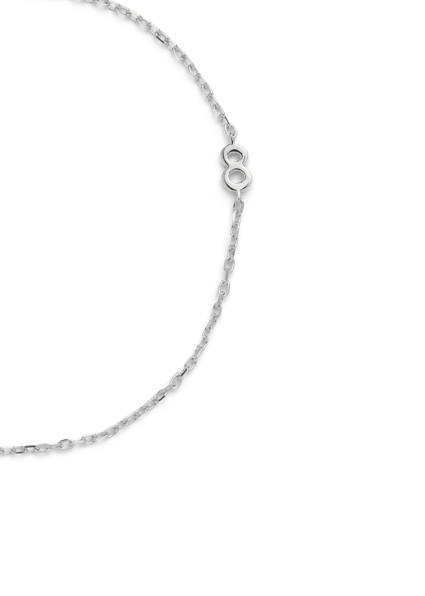 SMALL NUMBER BRACELET SILVER - 8