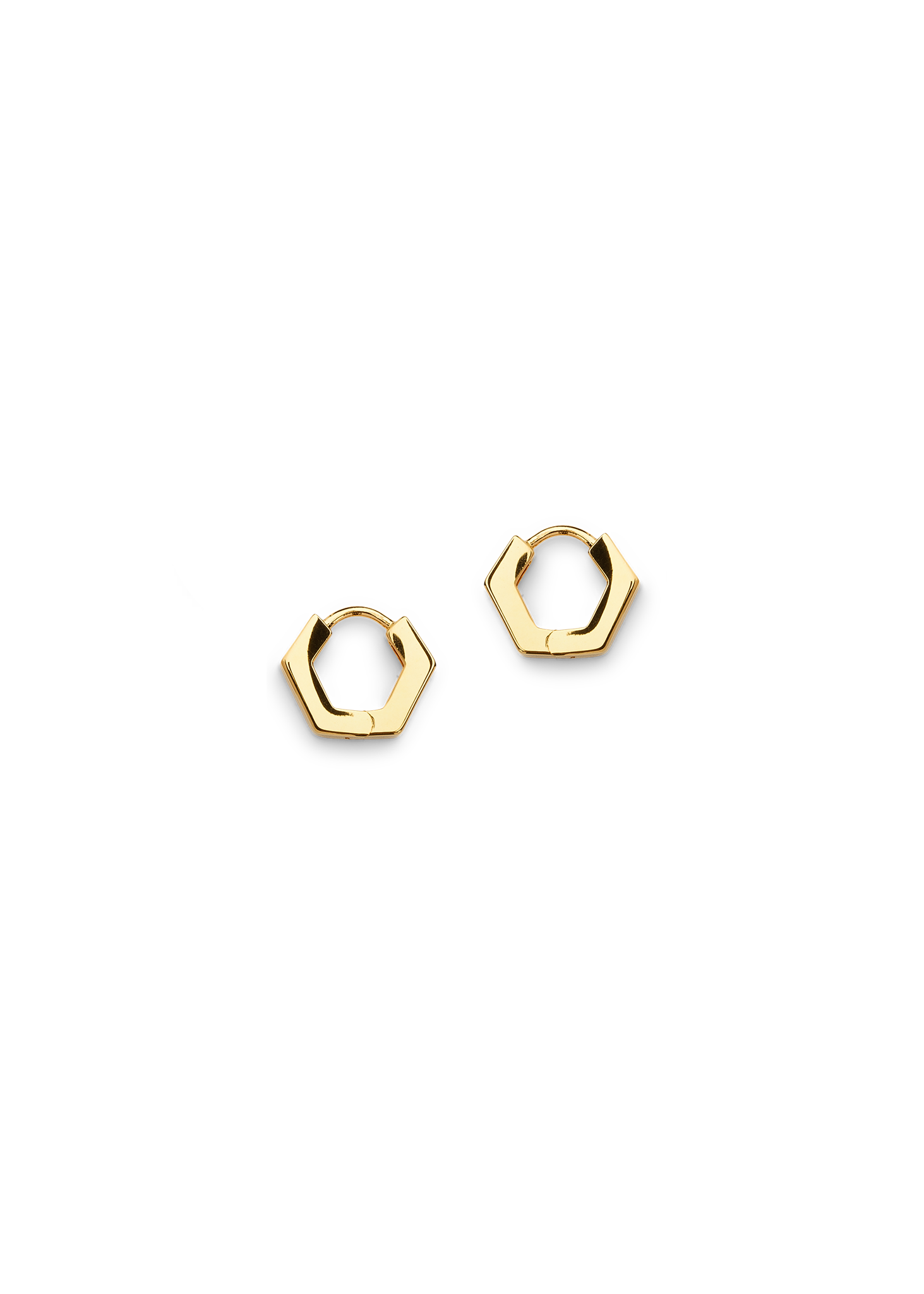 HEXAGON HOOPS GOLD S