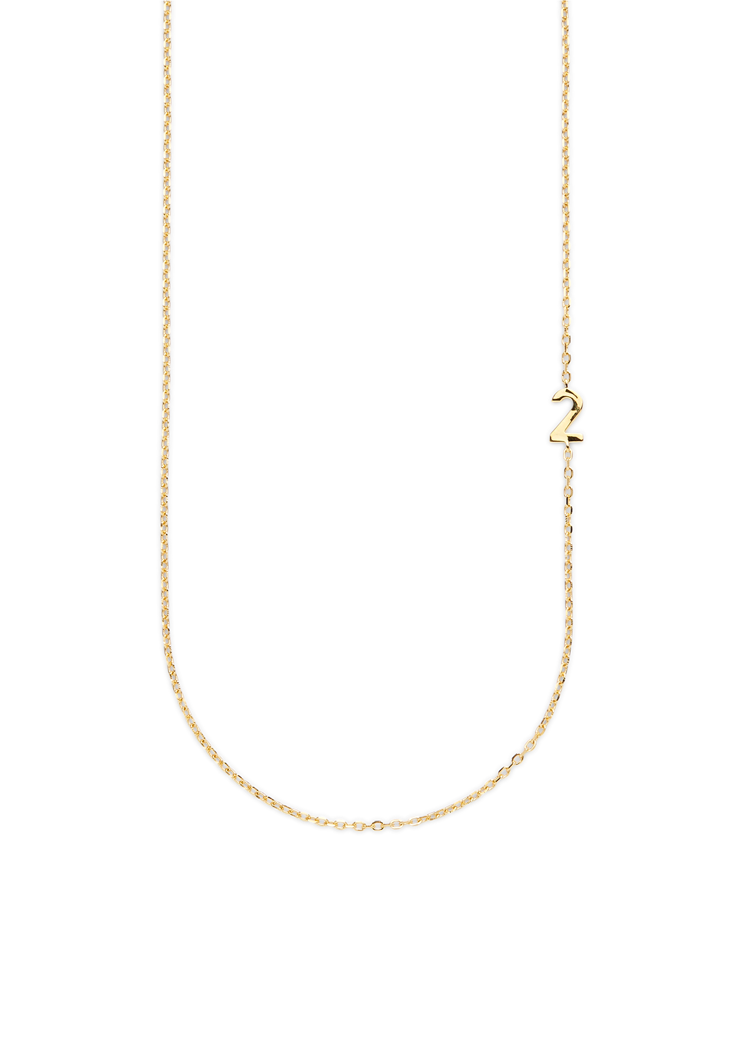 BIG NUMBER NECKLACE GOLD 50L - 2