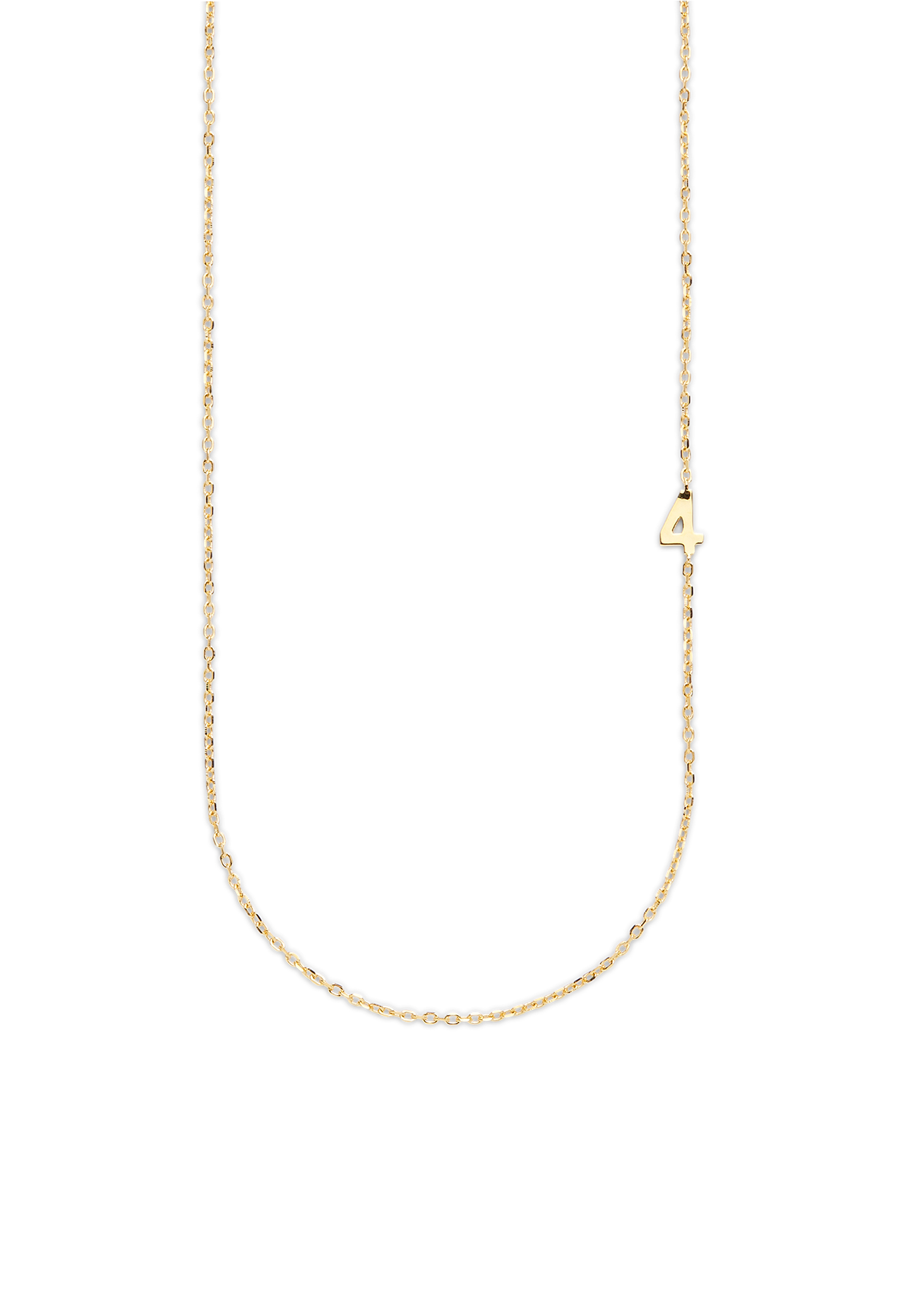 BIG NUMBER NECKLACE GOLD 50L - 4