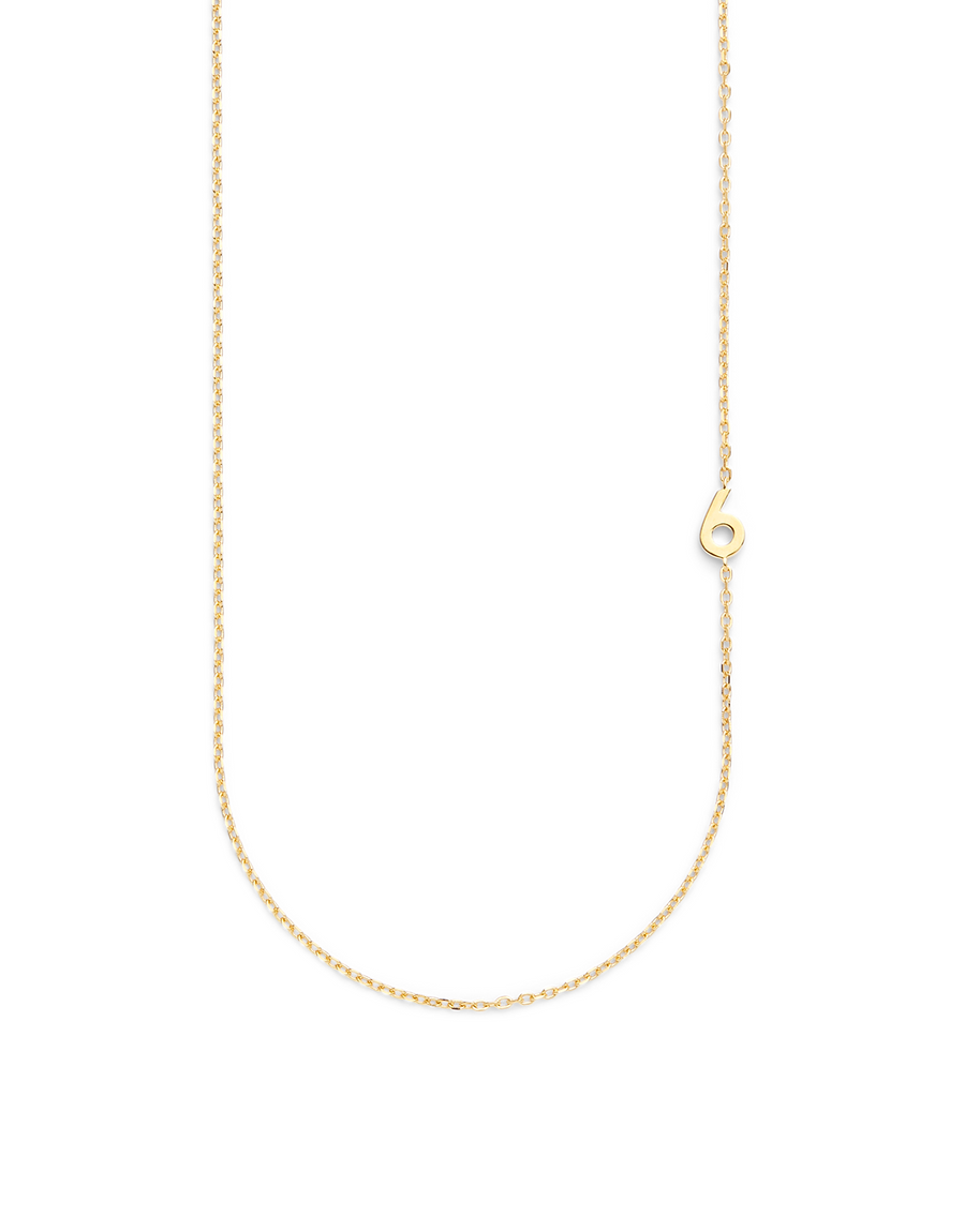 BIG NUMBER NECKLACE GOLD 50L - 6