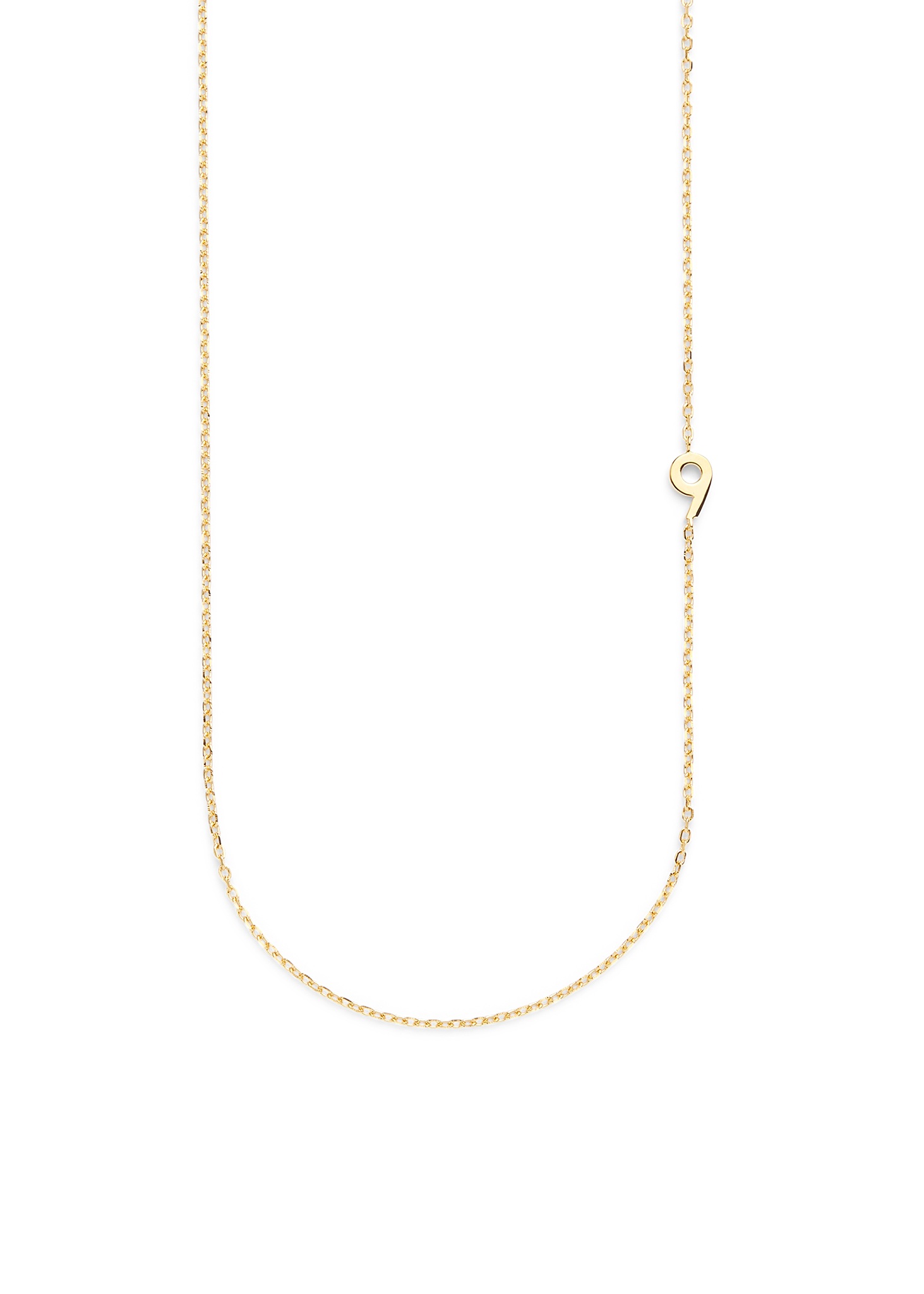 BIG NUMBER NECKLACE GOLD 50L - 9