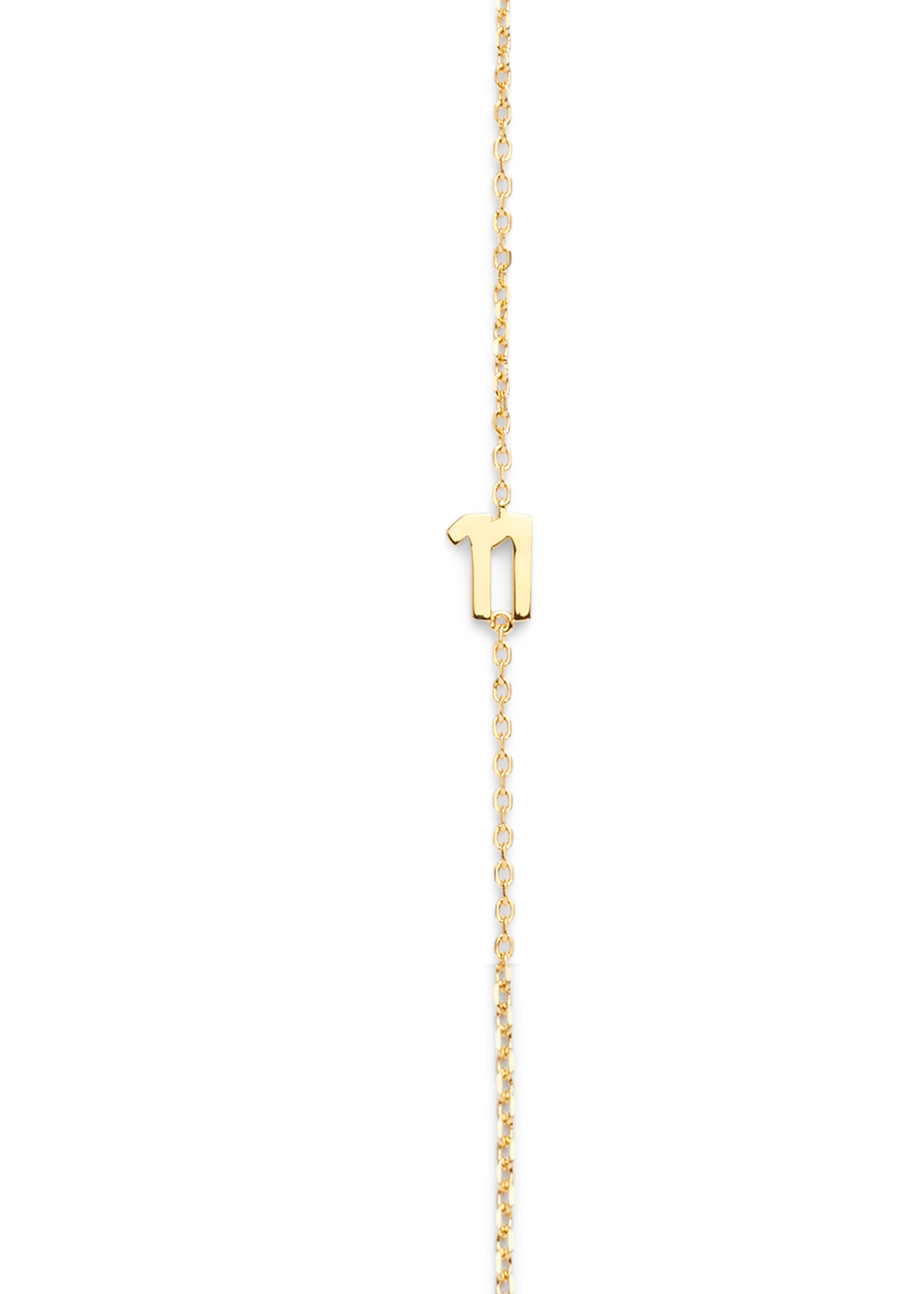 BIG NUMBER NECKLACE GOLD 40L - 11