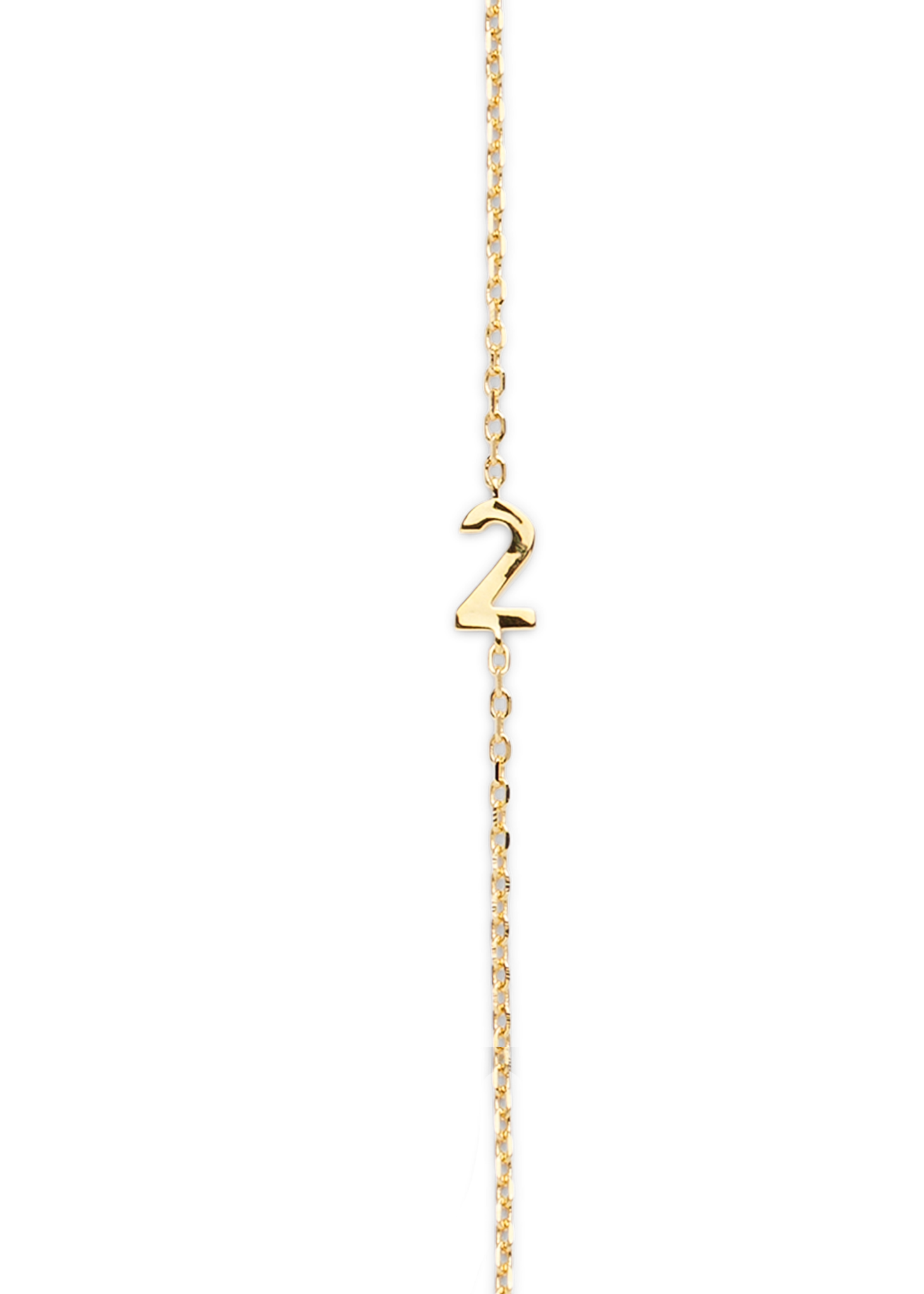 BIG NUMBER NECKLACE GOLD 40L - 2