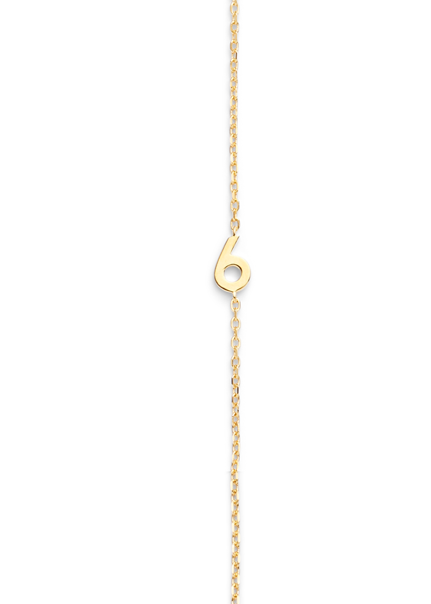 BIG NUMBER NECKLACE GOLD 40L - 6