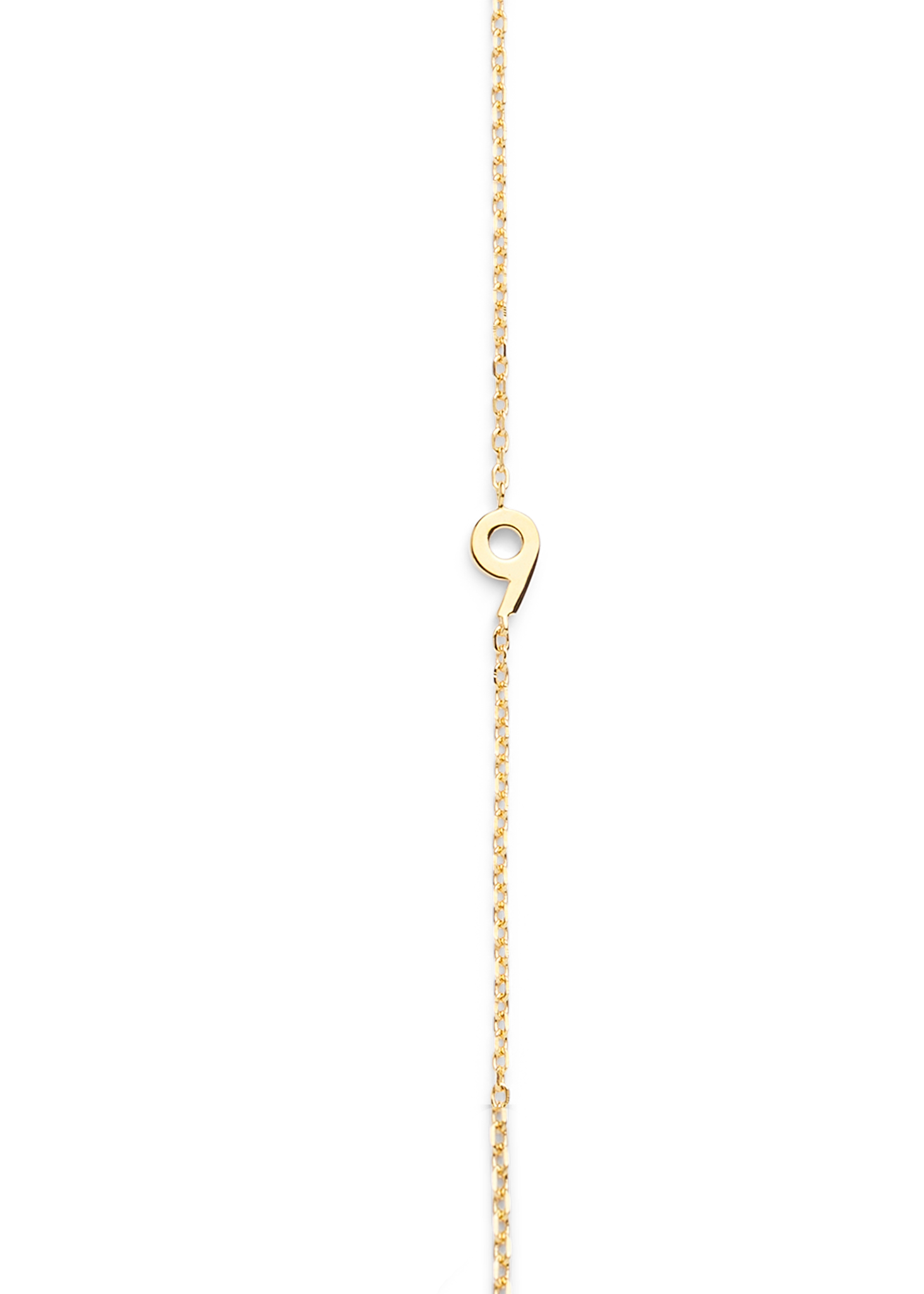 BIG NUMBER NECKLACE GOLD 40L - 9